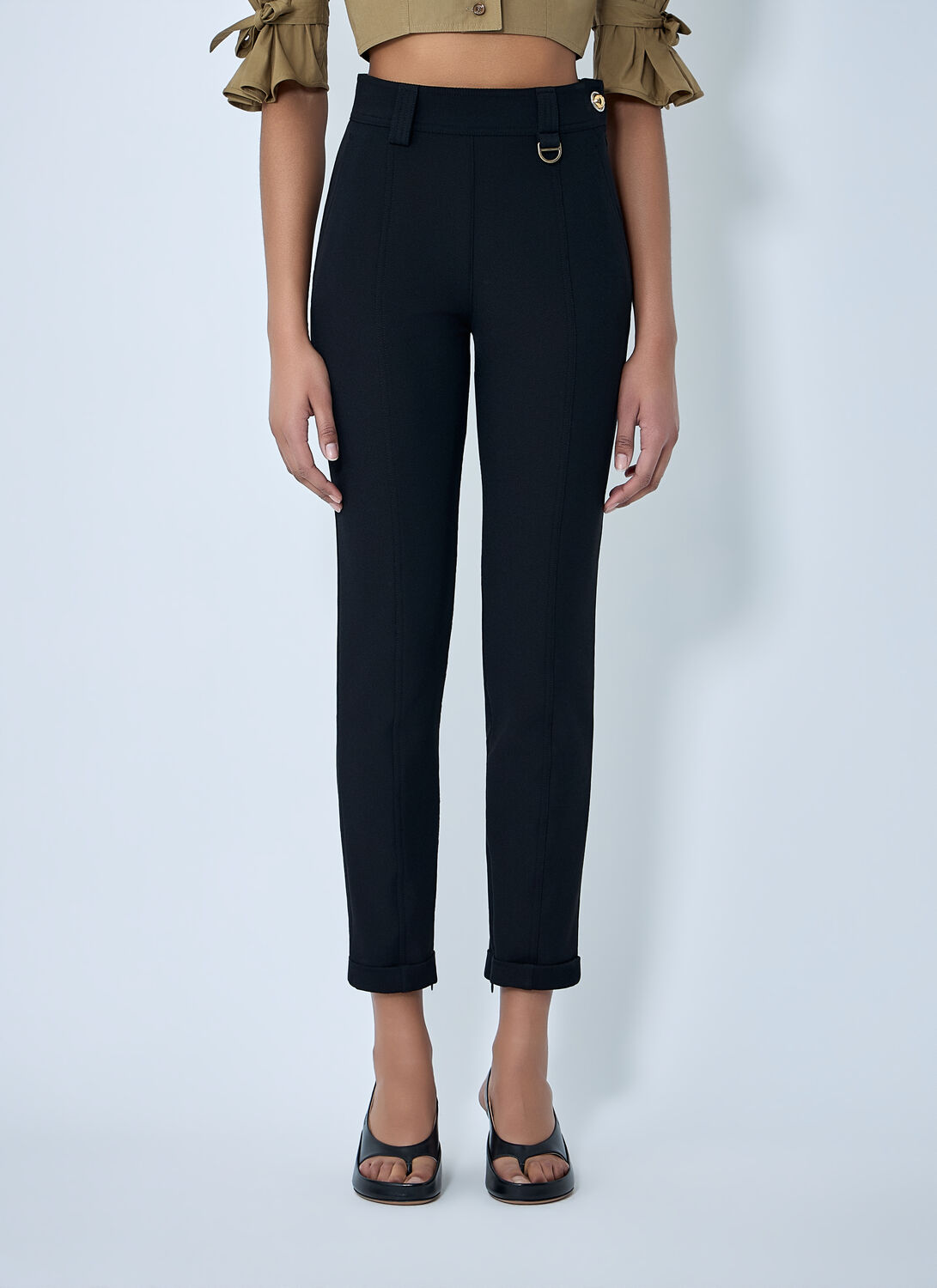 Chlo Fitted Pants - Woman Pants Black Fr - 36