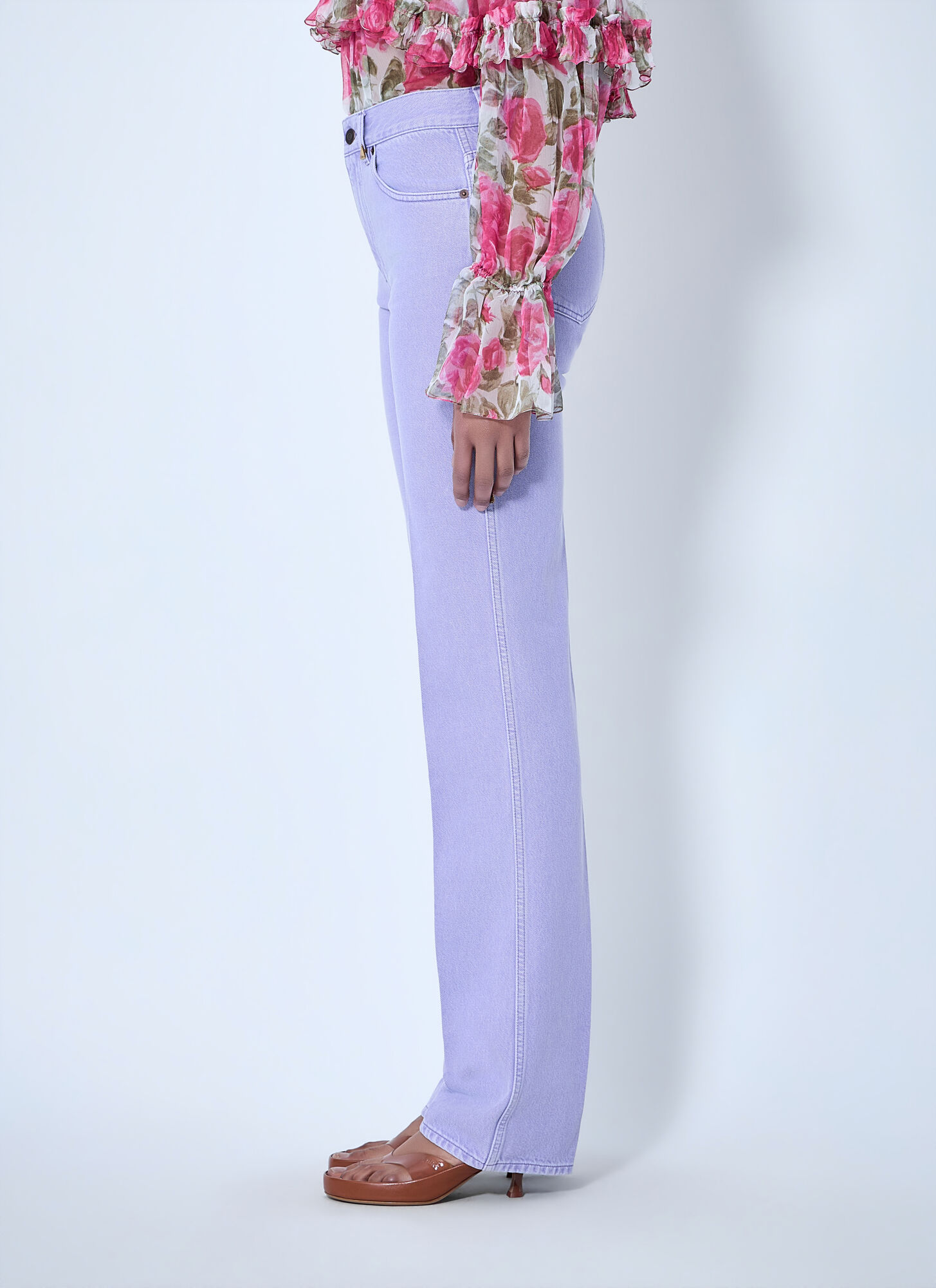  Chloé Chloé High-rise Flared Denim Trousers - Frau Jeans Purple 26 