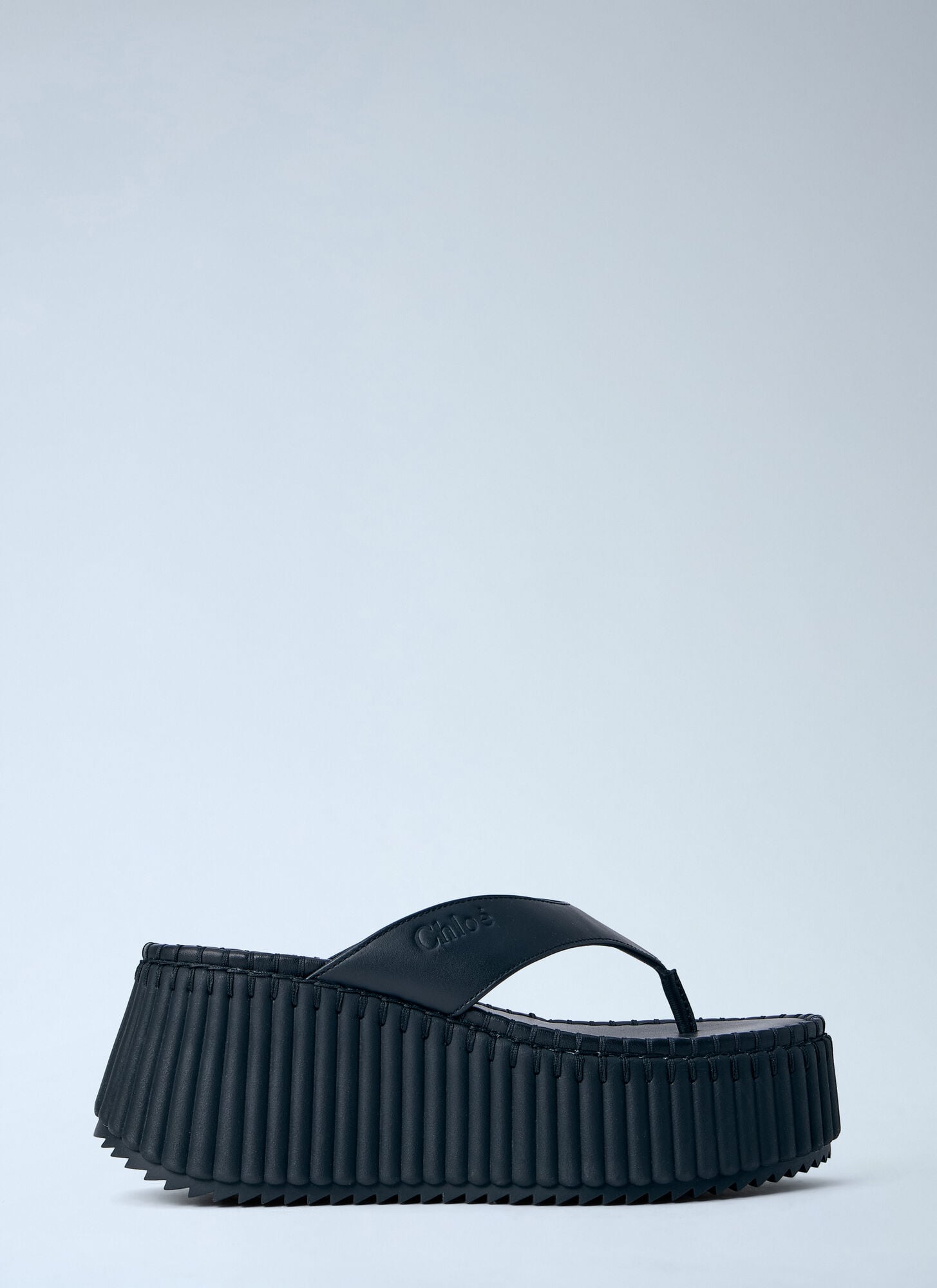 Chloé Women's Black Nama Wedge Sandals - Woman Sandals Eu - 39