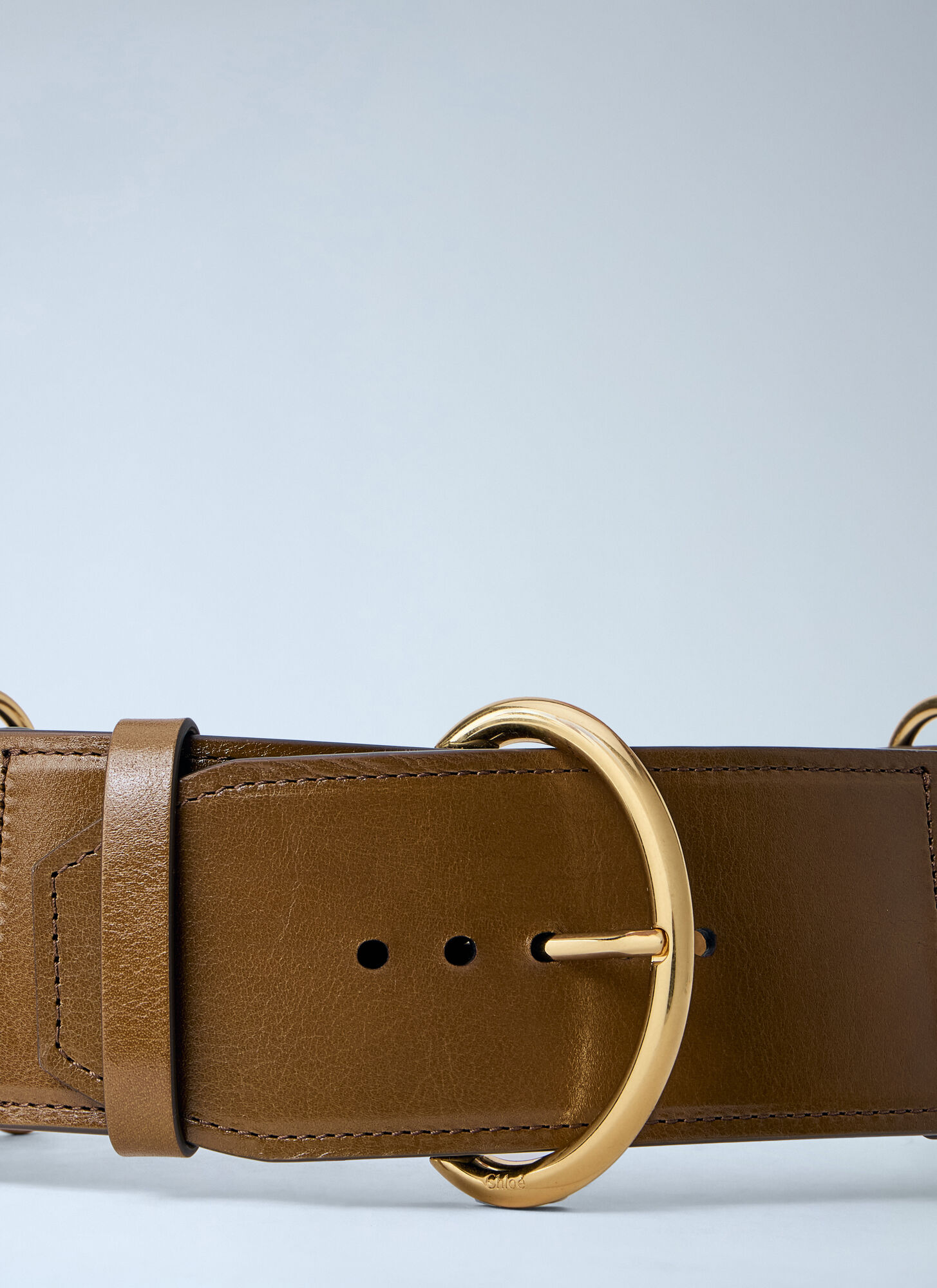  Chloé Chloé Chain Detail Wide Belt - Frau Accessoires Brown M 