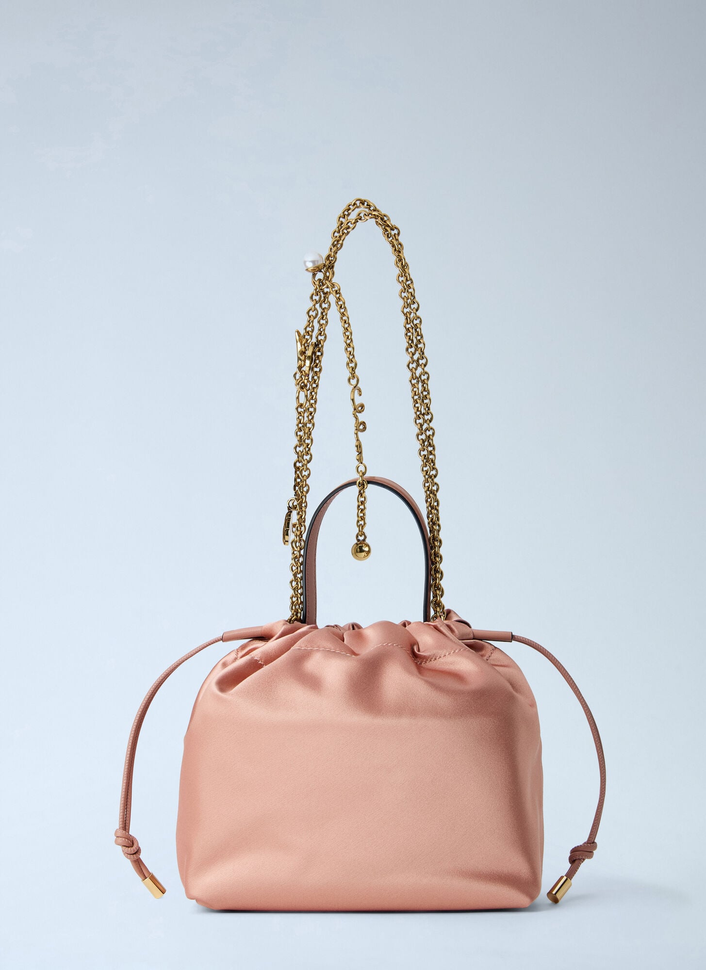  Chloé Chloé Drawstring Chain Icons Handle Bag - Frau Handtaschen Pink One Size 