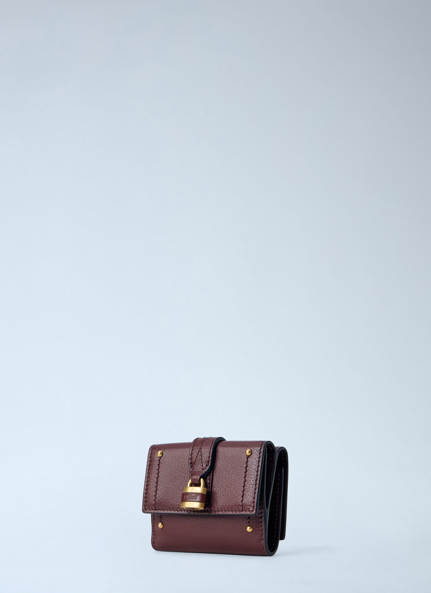  Chloé Chloé Mini Paddington Tri-fold Wallet - Frau Geldbörsen & Kartenhalter Burgundy One Size 