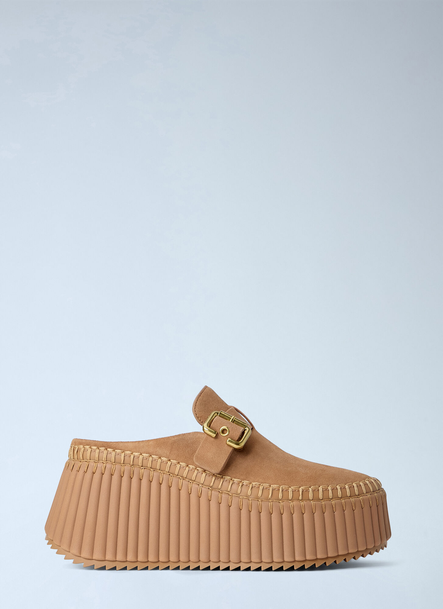 Chloé Women's Camel Nama Wedge Mules - Woman Mules Eu - 36
