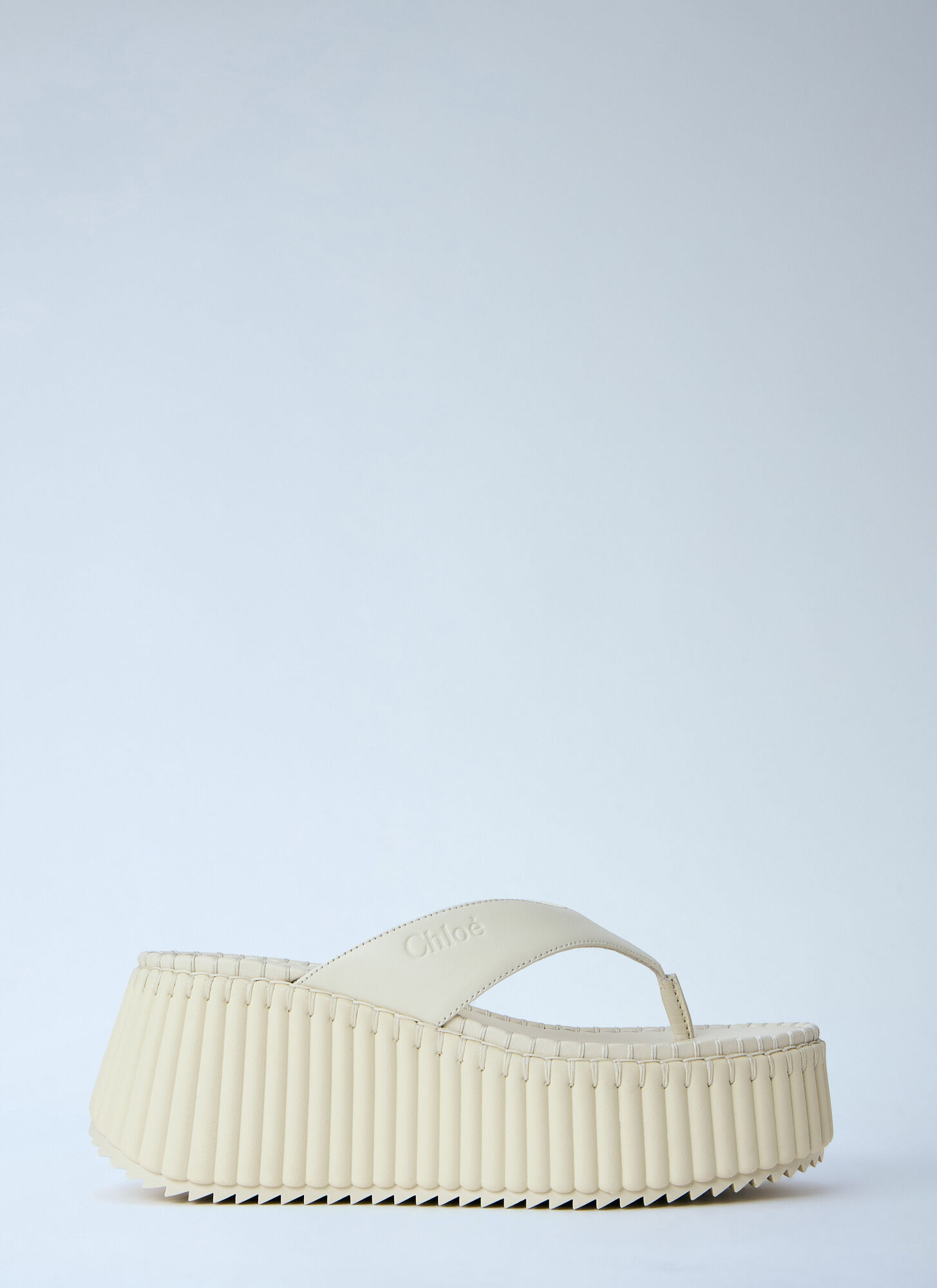Chloé Women's White Nama Wedge Sandals - Woman Sandals Eu - 41