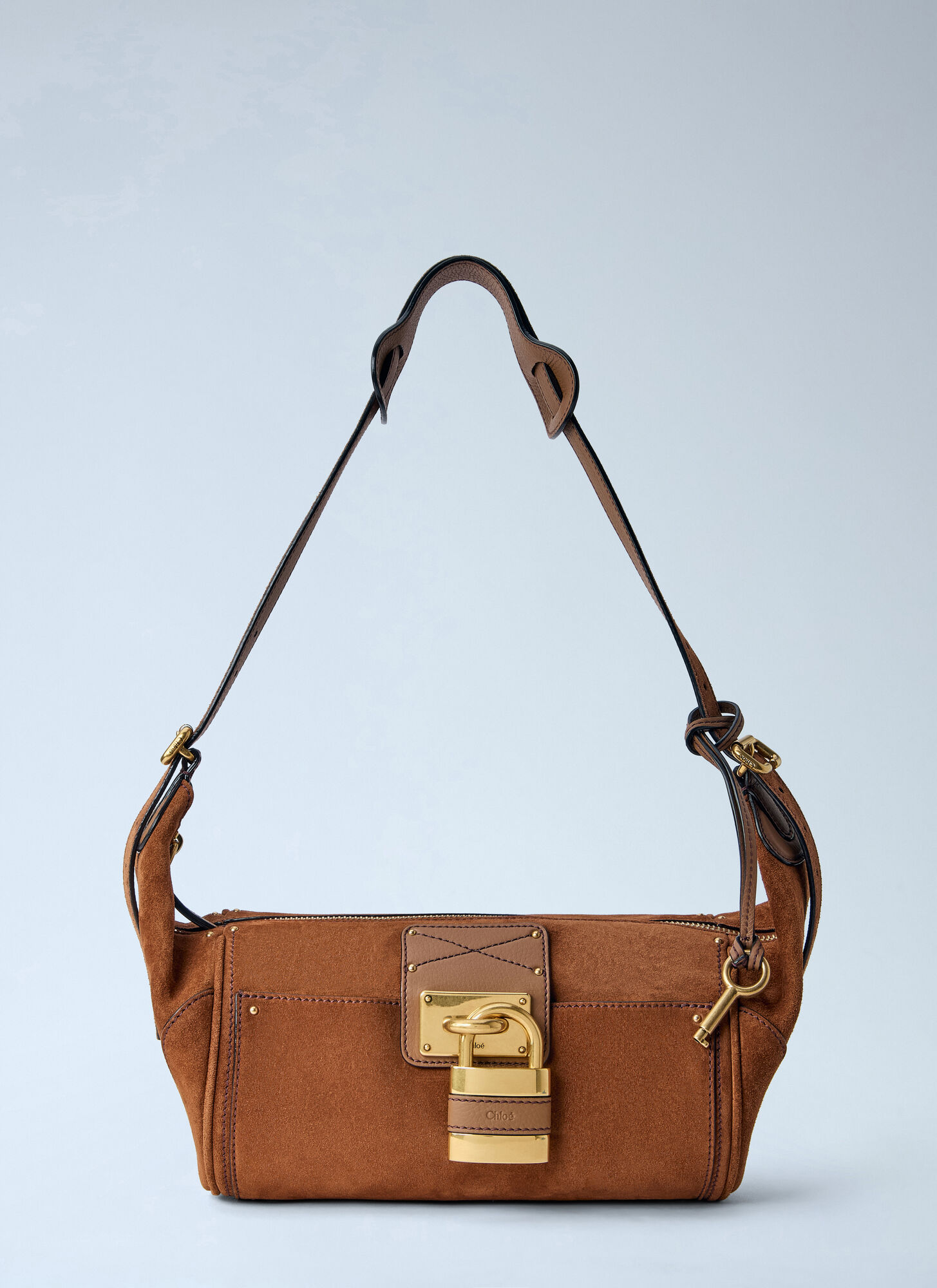 Chloé Women's Brown Paddington Suede Crossbody Bag - Woman Shoulder Bags One Size