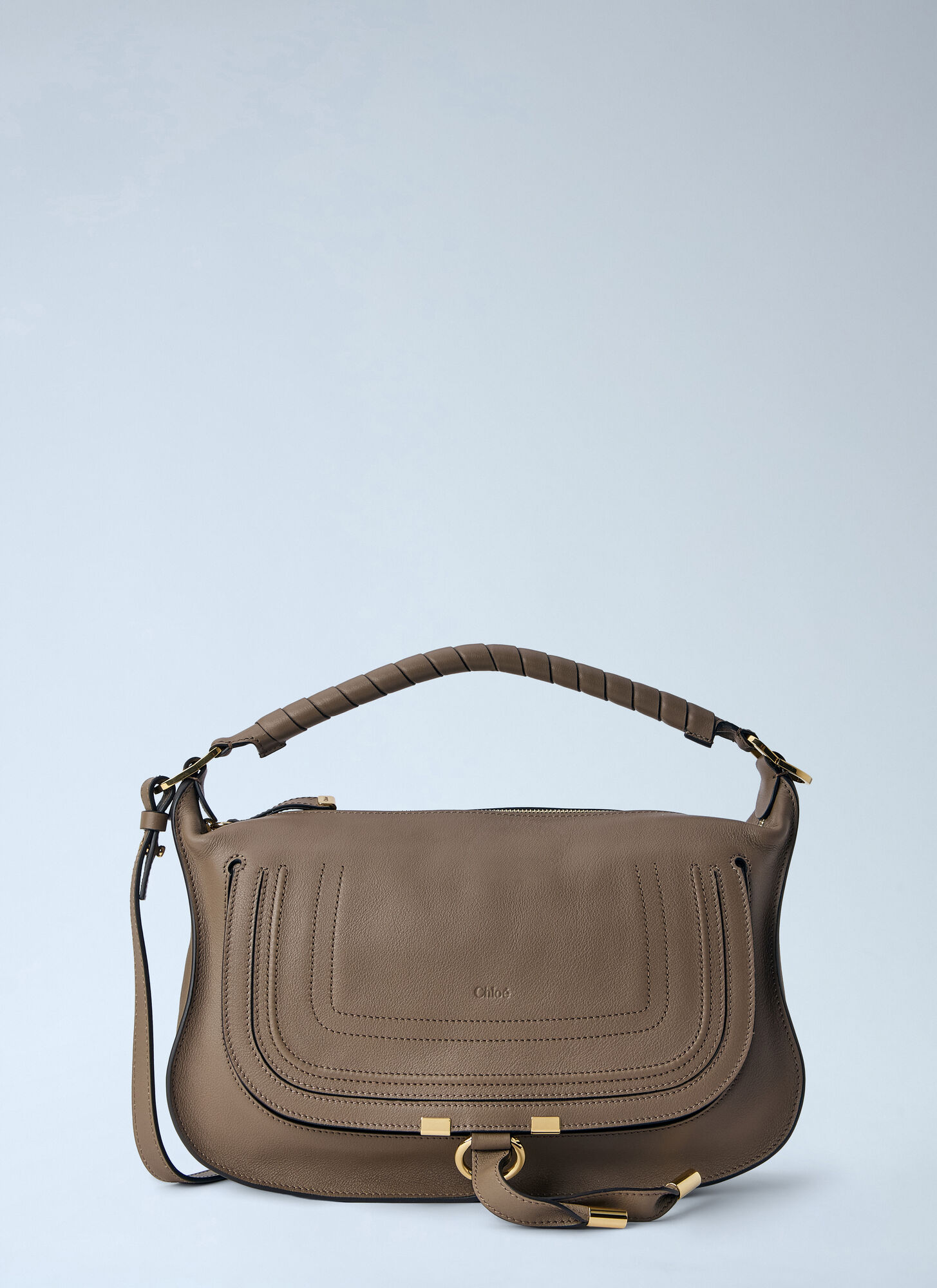 Chloé Women's Beige Small Marcie Shoulder Bag - Woman Shoulder Bags One Size