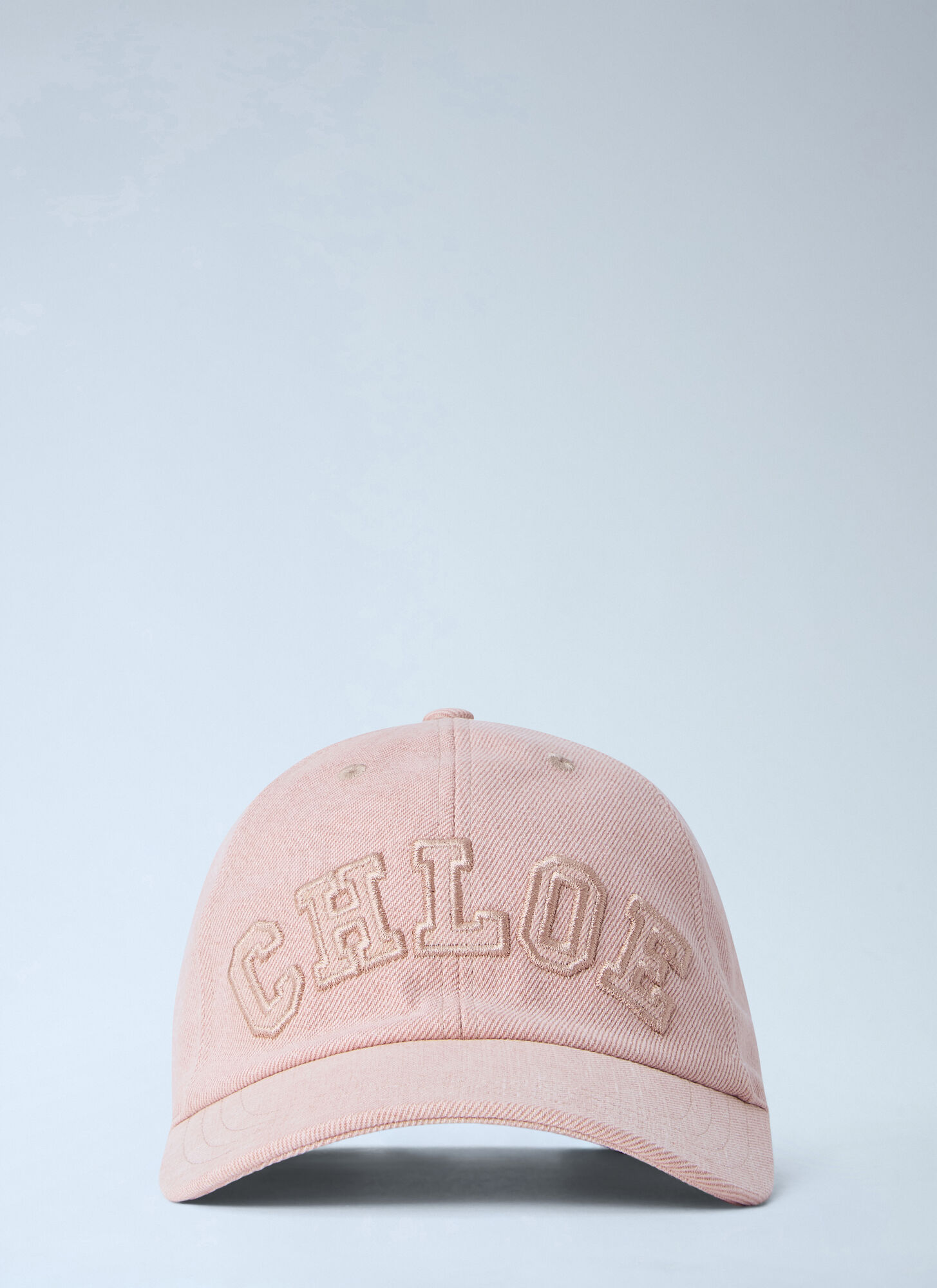Chloé Women's Pink Signature Denim Cap - Woman Hats M