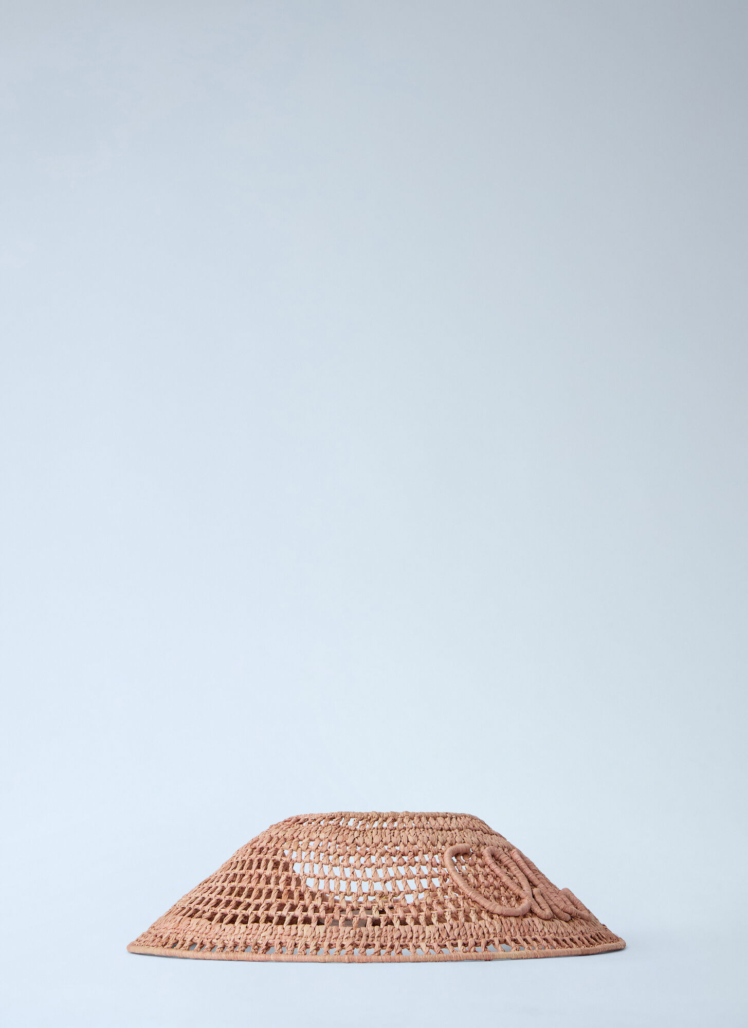 Chloé Women's Pale Pink Raffia Visor Hat - Woman Hats One Size