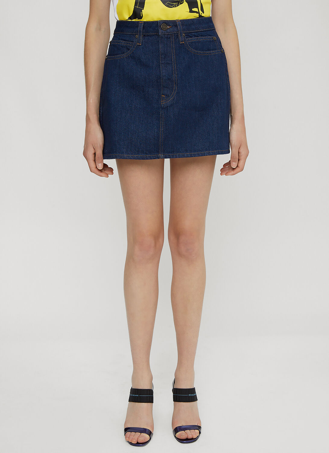 Calvin Klein Est. 1978 Denim Mini Skirt In Blue