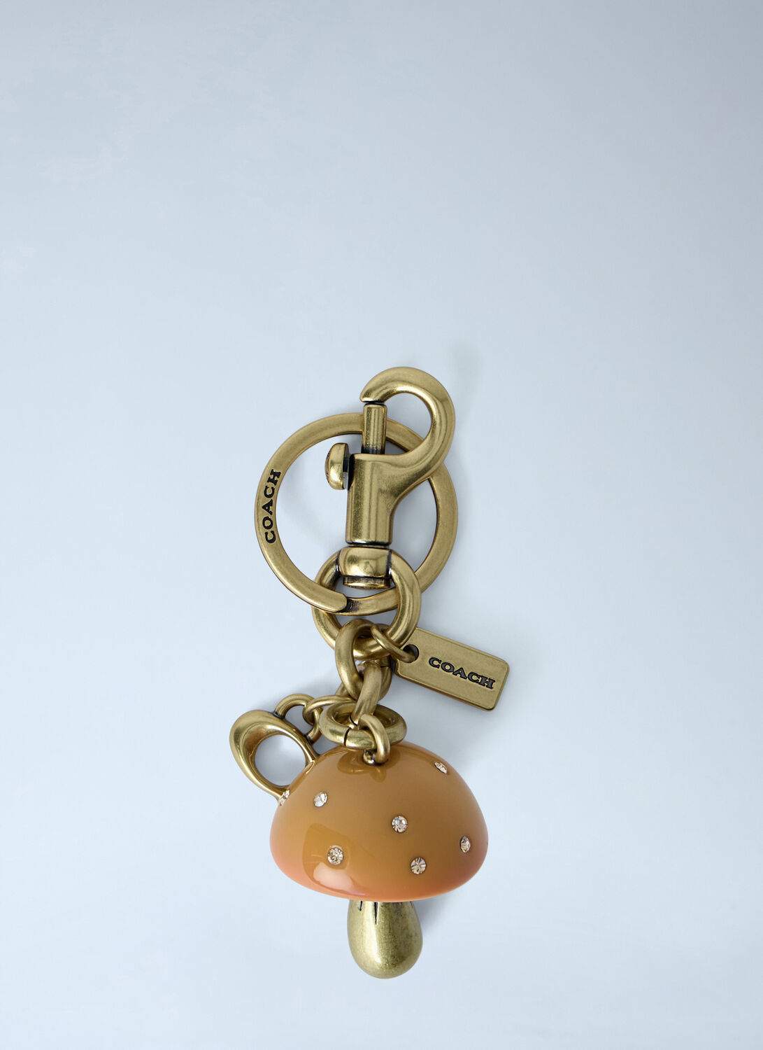 Coach Bag Charm In Gold