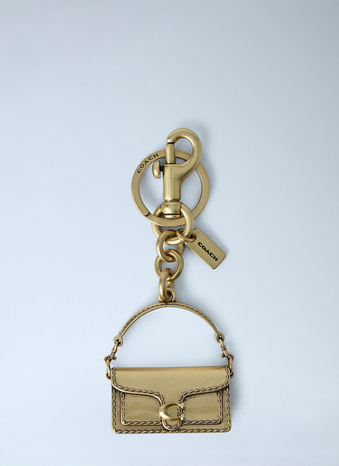 Coach Bag Charm In Gold