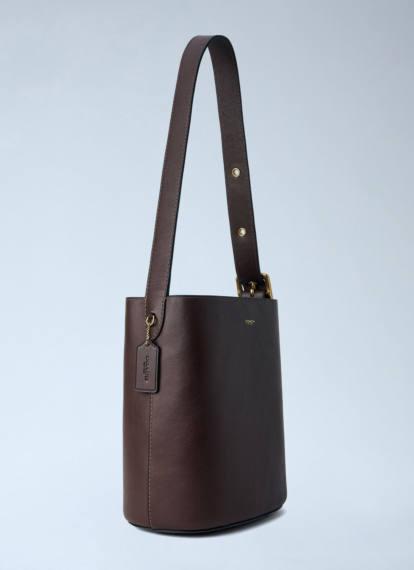  Coach Coach Bleecker Bucket Bag - Frau Schultertaschen Dark Brown One Size 