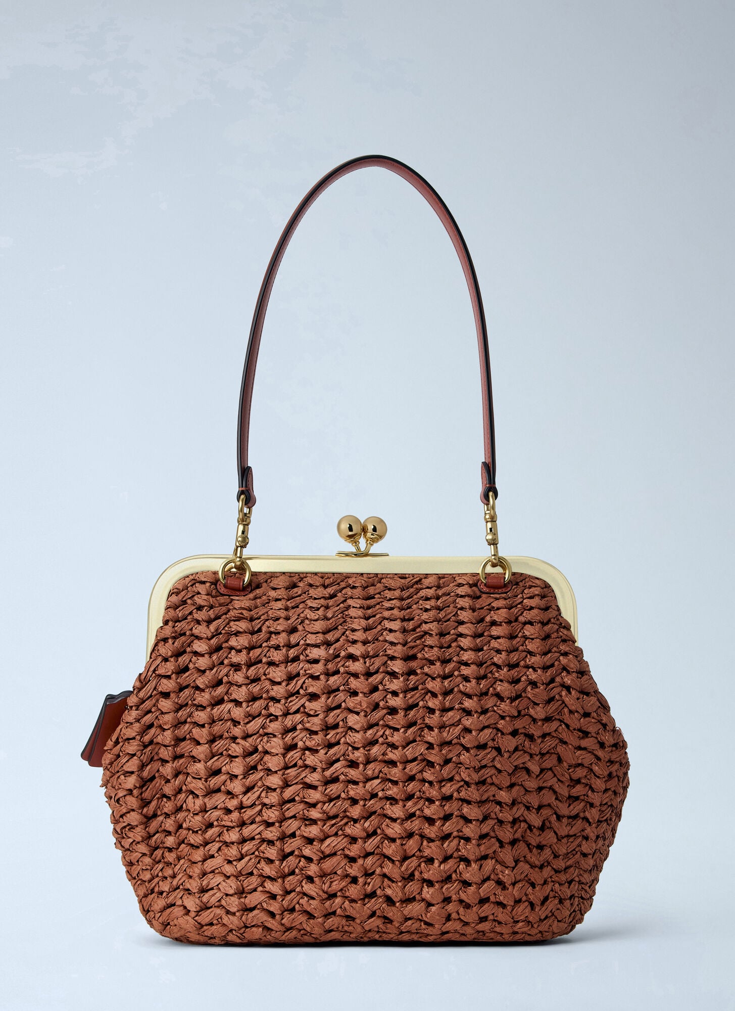  Coach Coach Kisslock Frame Bag 27 - Frau Clutches Brown One Size 