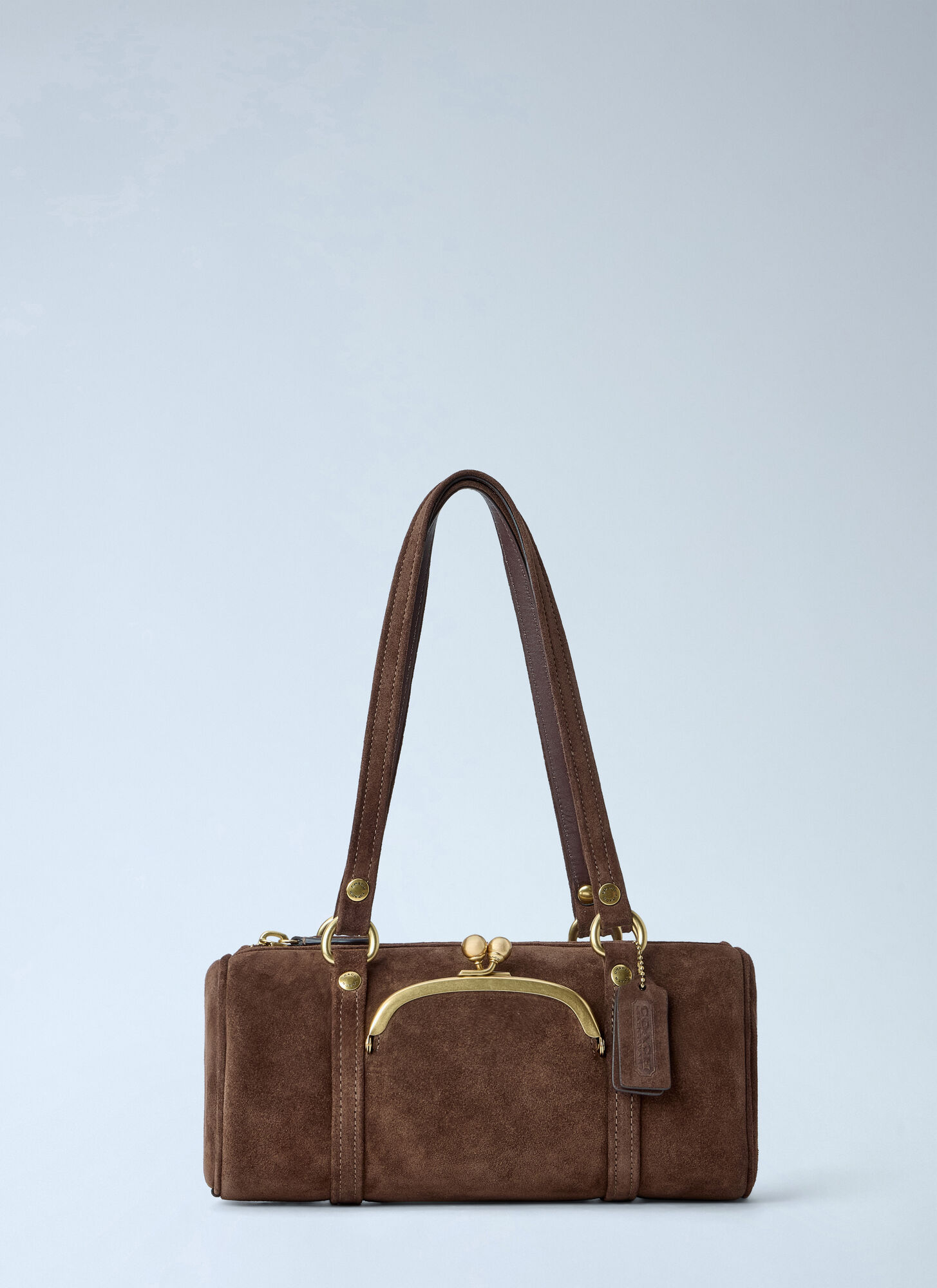 Coach Kisslock Barrel Bag 28 - Woman Shoulder Bags Brown One Size　Coach キスロック バレル バッグ 28 - 女性 ショルダー バッグ ブラウン フリー サイズ Coach