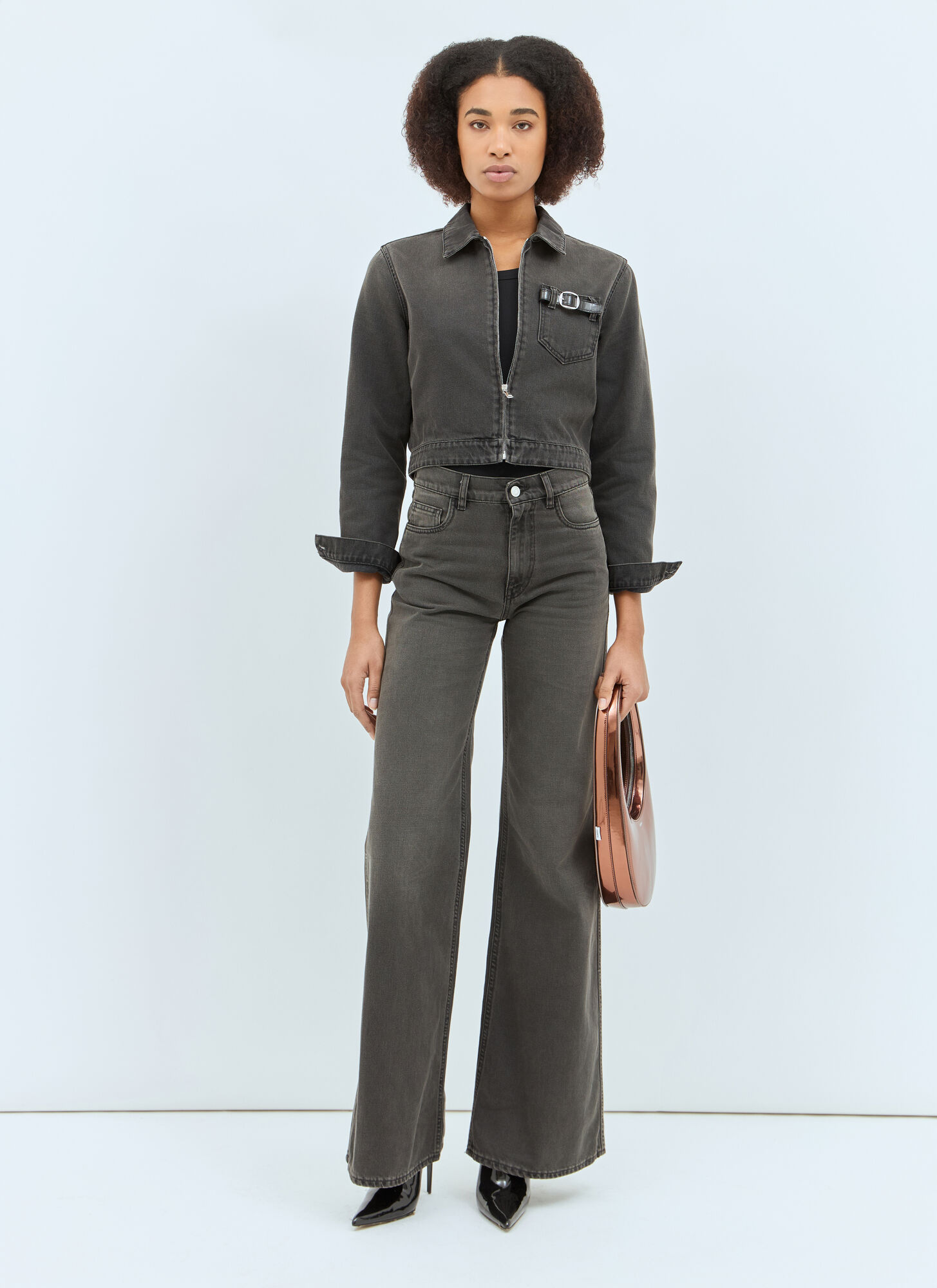  Coperni Coperni Workwear Denim Jacket - Woman Jackets Grey M 