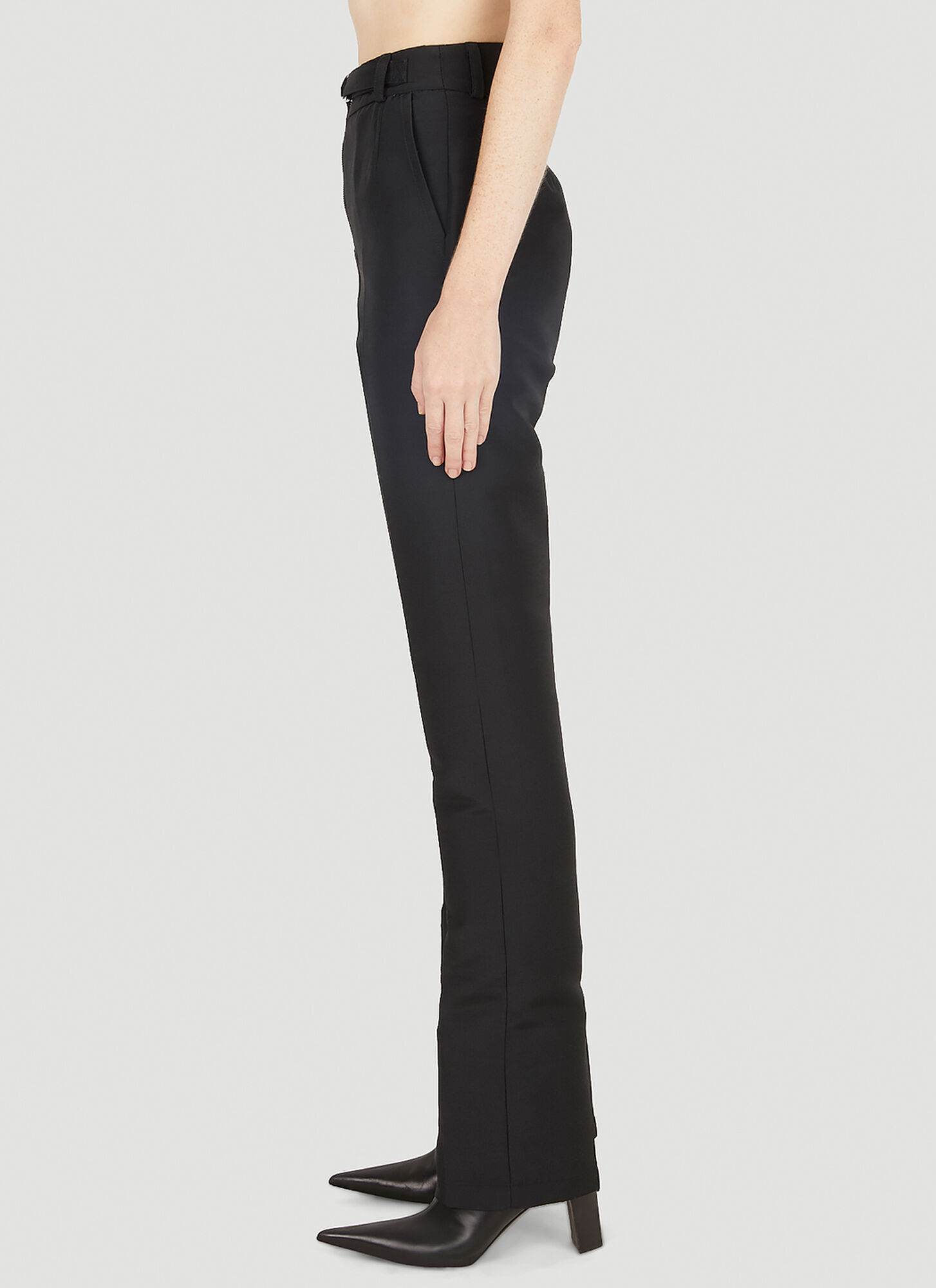  Capasa Milano Capasa Milano Tailored Military Pants - Frau Hosen Black It - 40 