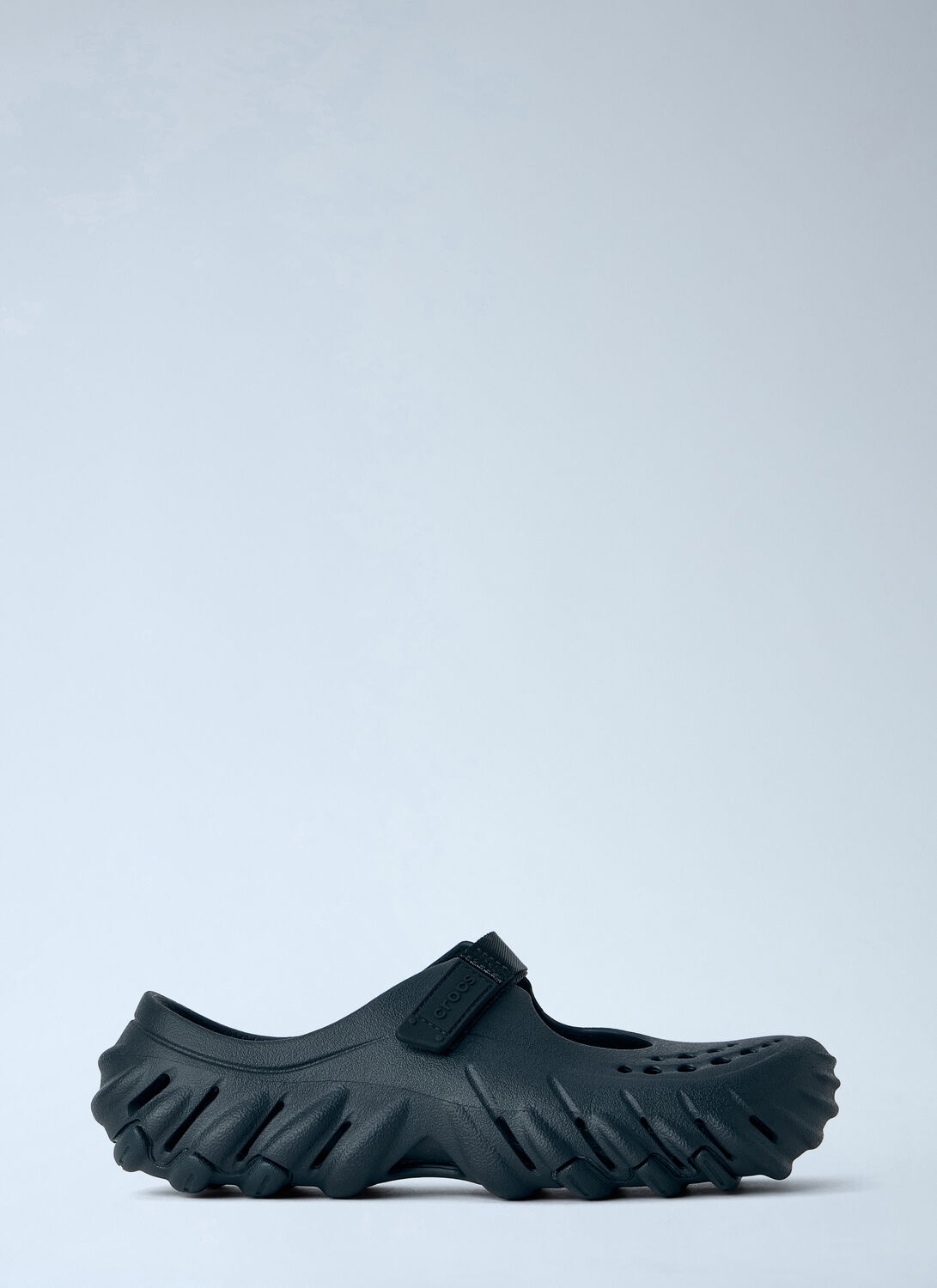 Crocs Echo Mary Jane Perforated Slip-ons In Black