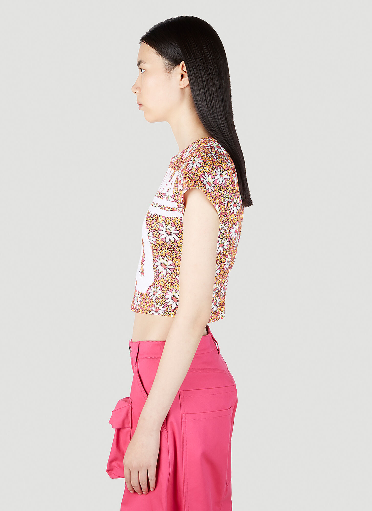  Collina Strada Collina Strada Logo Print Floral T-shirt - Frau T-shirts Multicolour Xs 