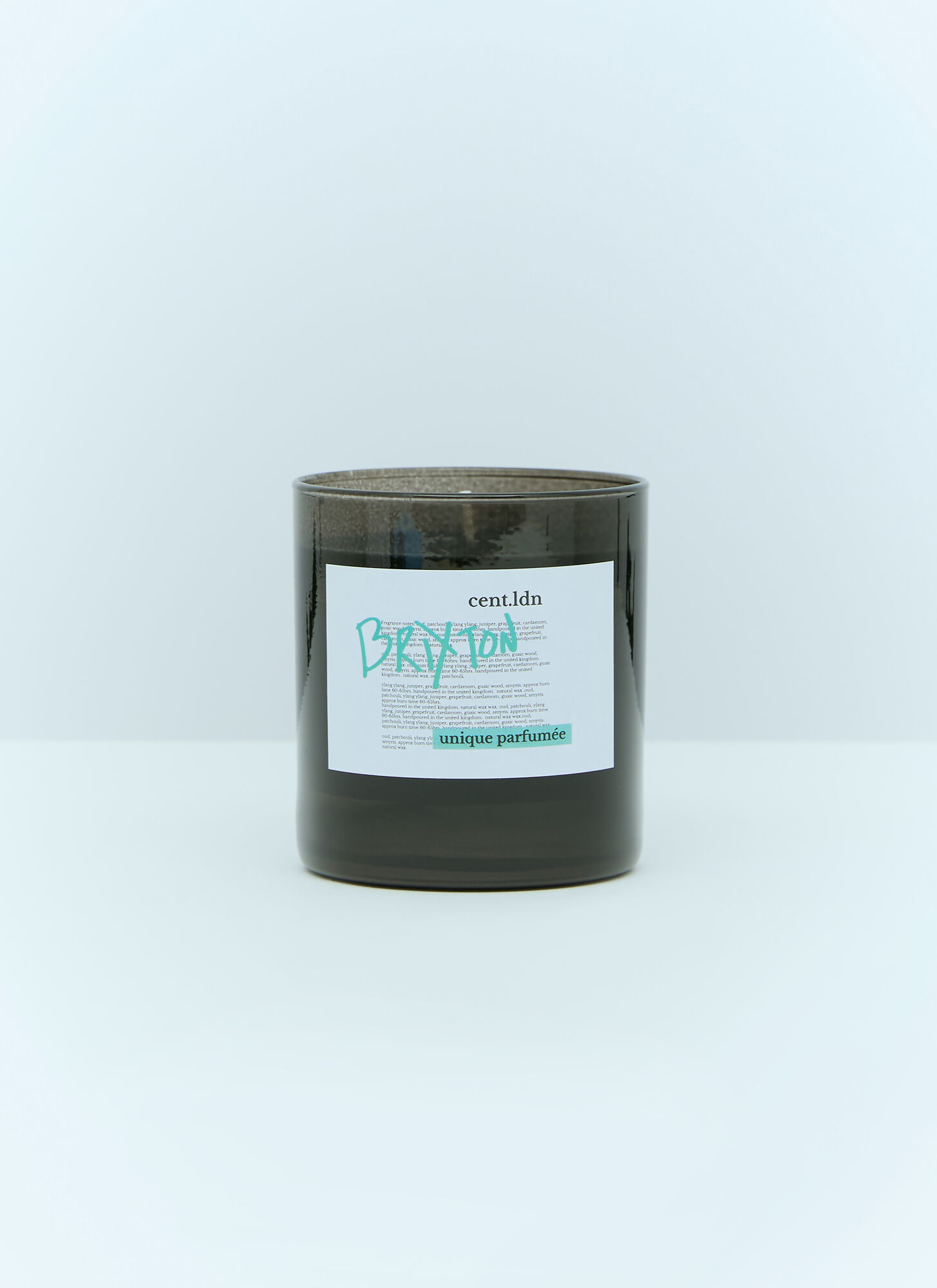 Cent.ldn Unisex Black Brixton Scented Candle - Candles & Scents One Size