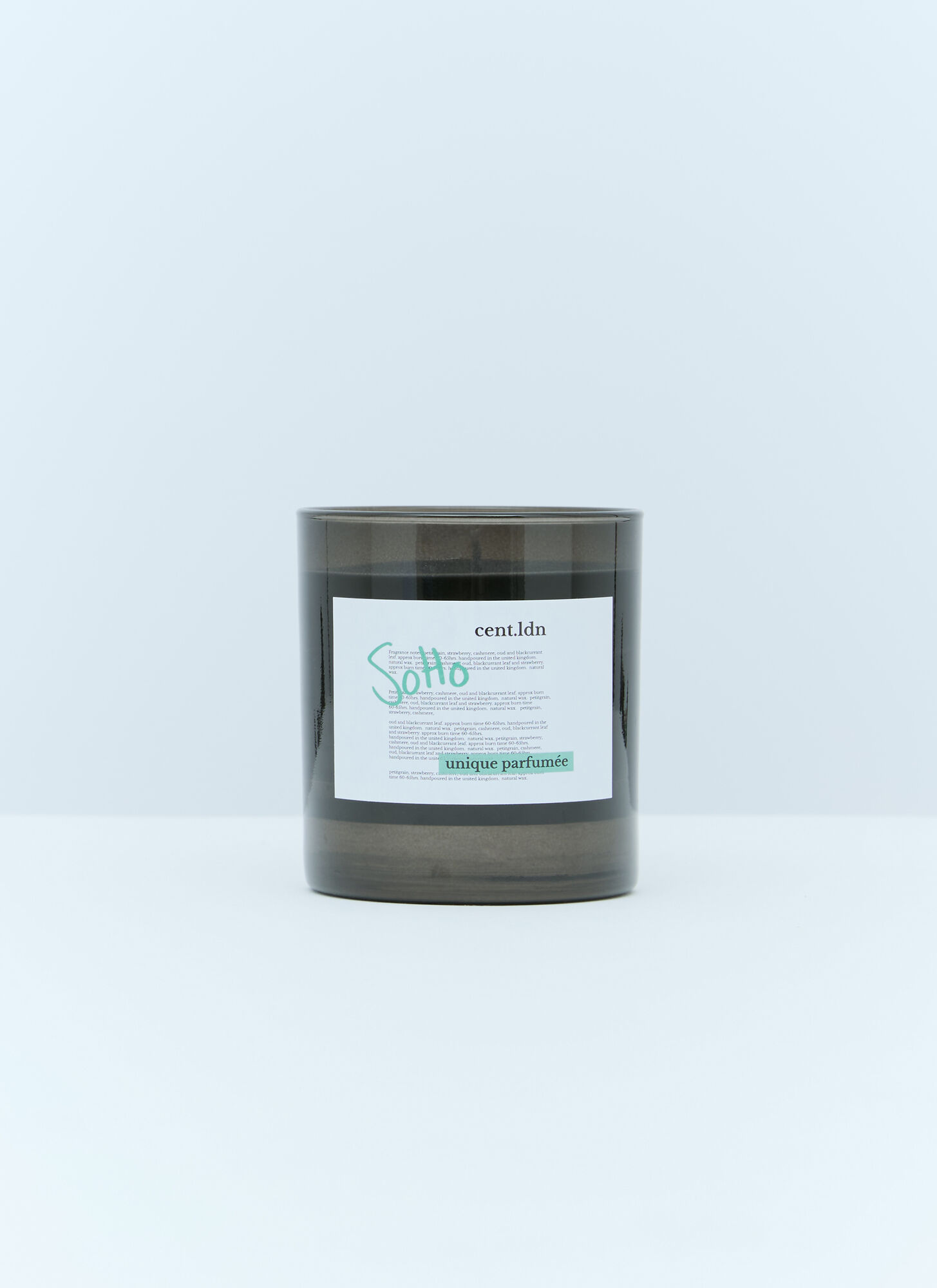 Cent.ldn Unisex Black Soho Scented Candle - Candles & Scents One Size