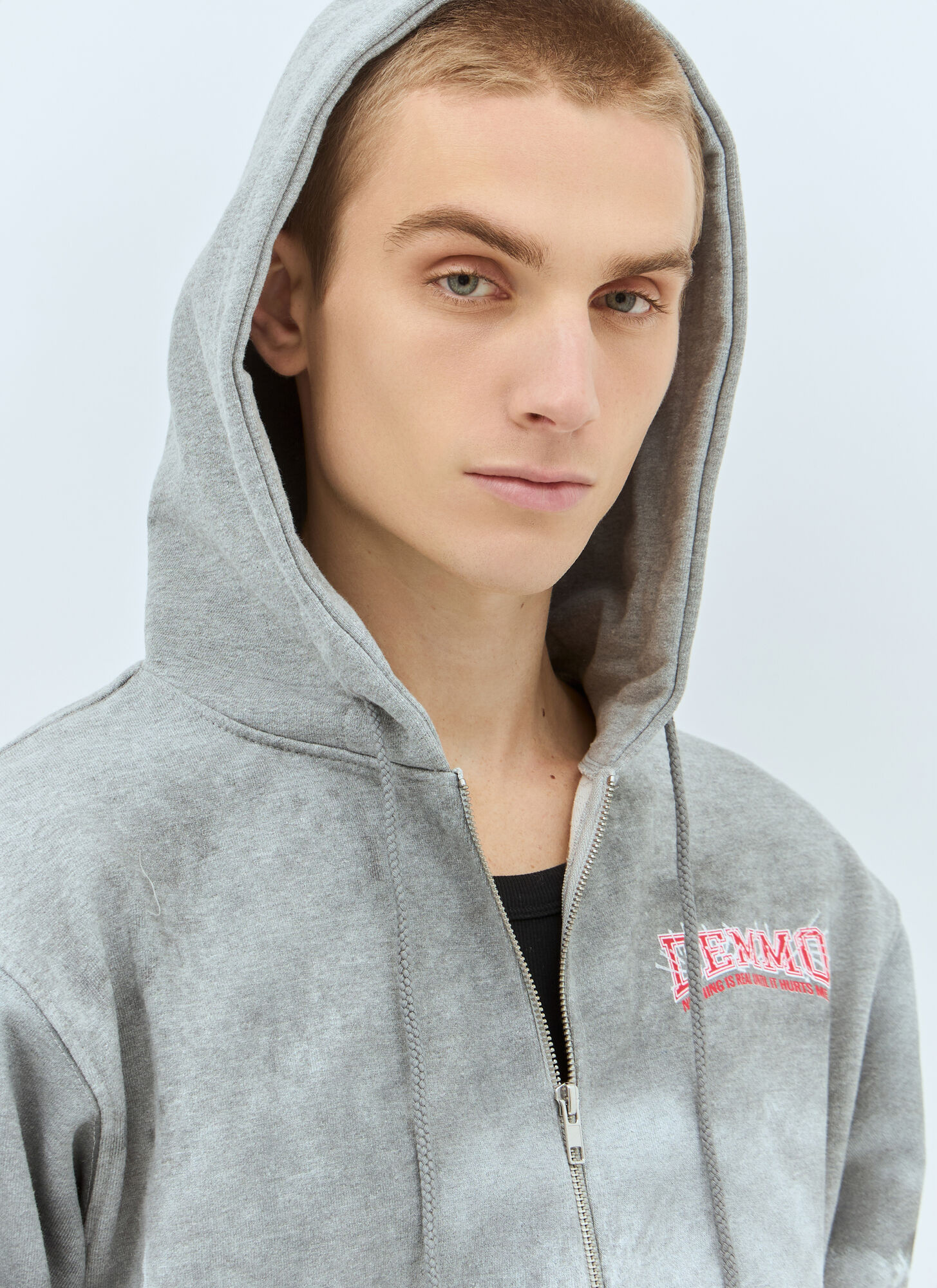  Demmo Demmo Hurricane Hooded Sweatshirt - Mann Sweatshirts Grey S 