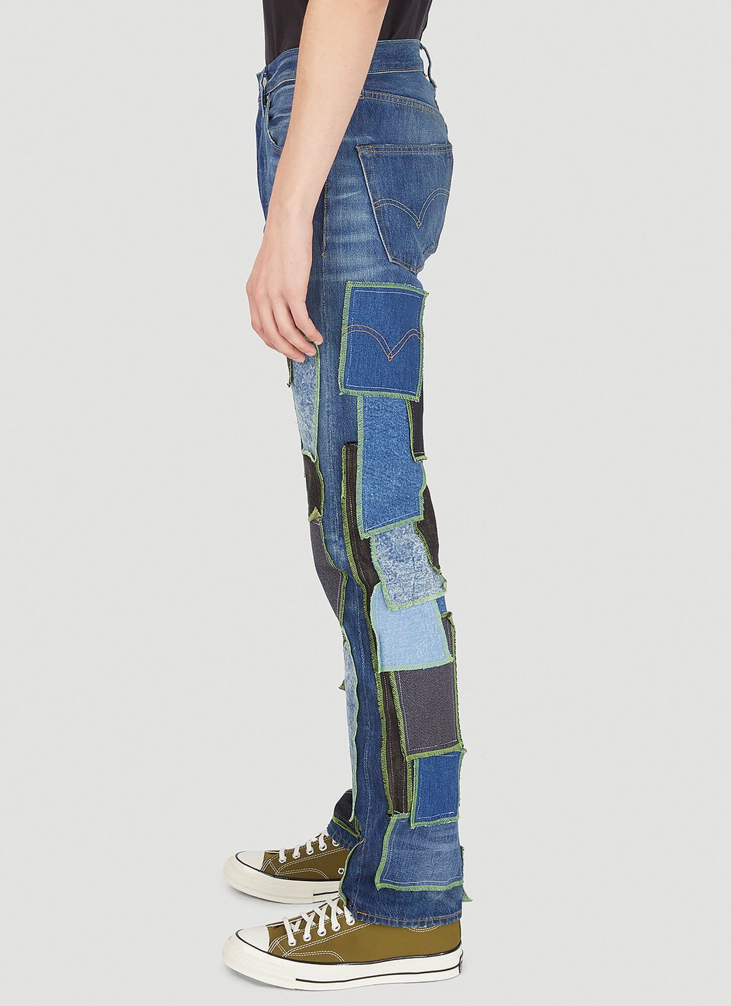  Drx Farmaxy For Ln-cc X Levi's Drx Farmaxy For Ln-cc X Levi's Drop 6 Patchwork Jeans -  Jeans Blue 29 