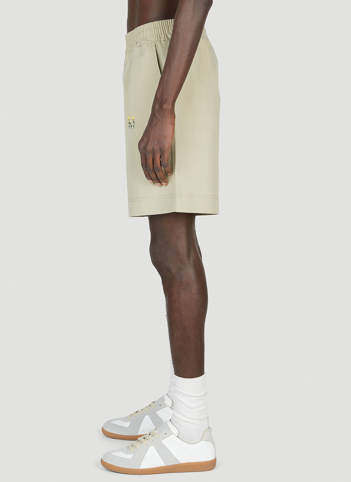  Diomene Diomene Embroidered Shorts - Mann Shorts Beige It - 50 