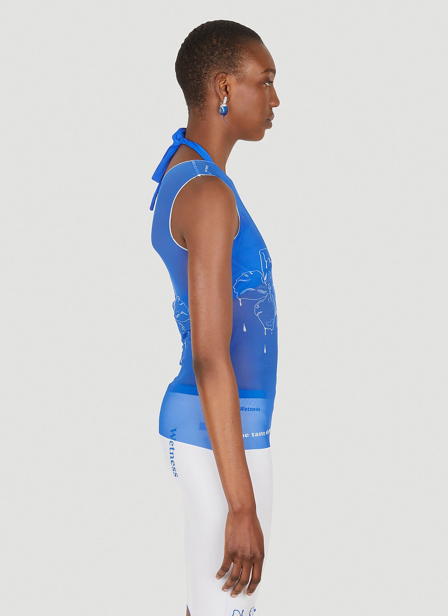  Di Petsa Di Petsa Sweet Nectar One Shoulder Top - Frau Tops Blue Xs 