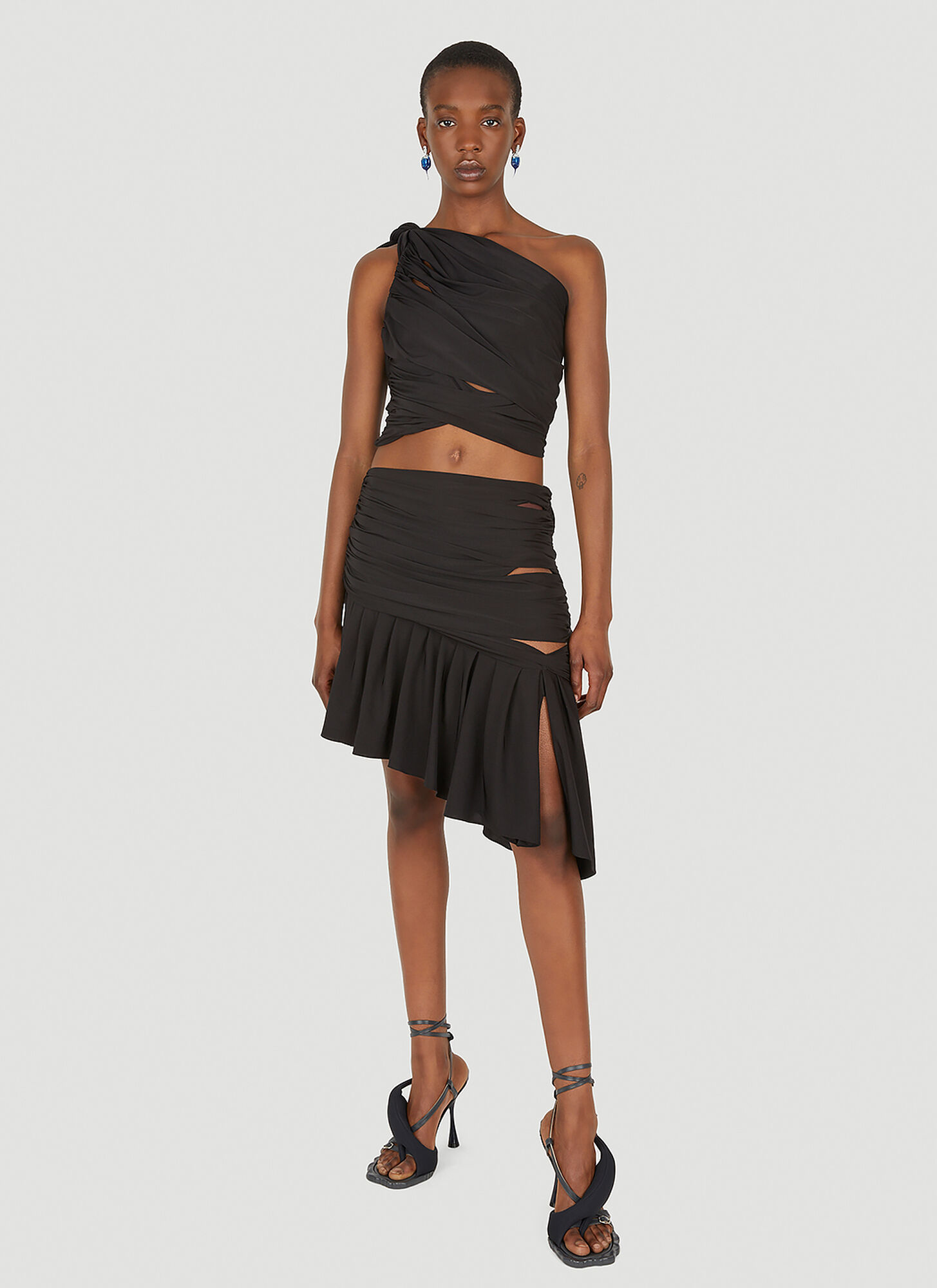  Di Petsa Di Petsa Oracle Skirt - Frau Röcke Black L 