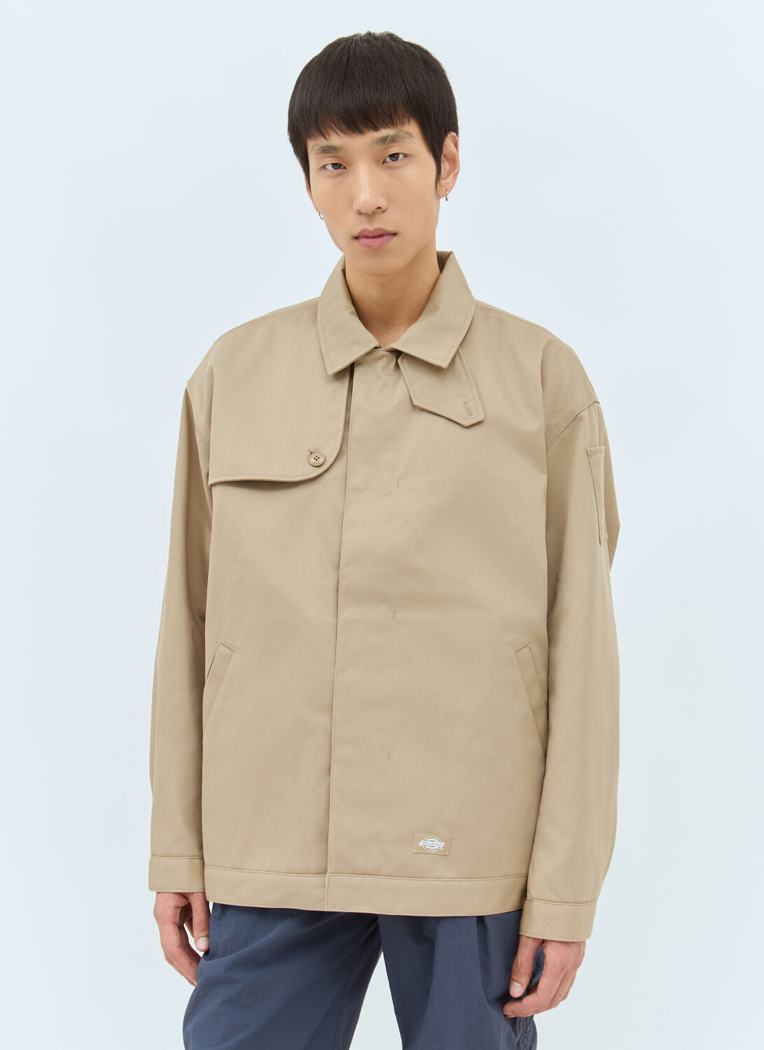 Dickies Buttoned Flap-pocket Jacket In Beige