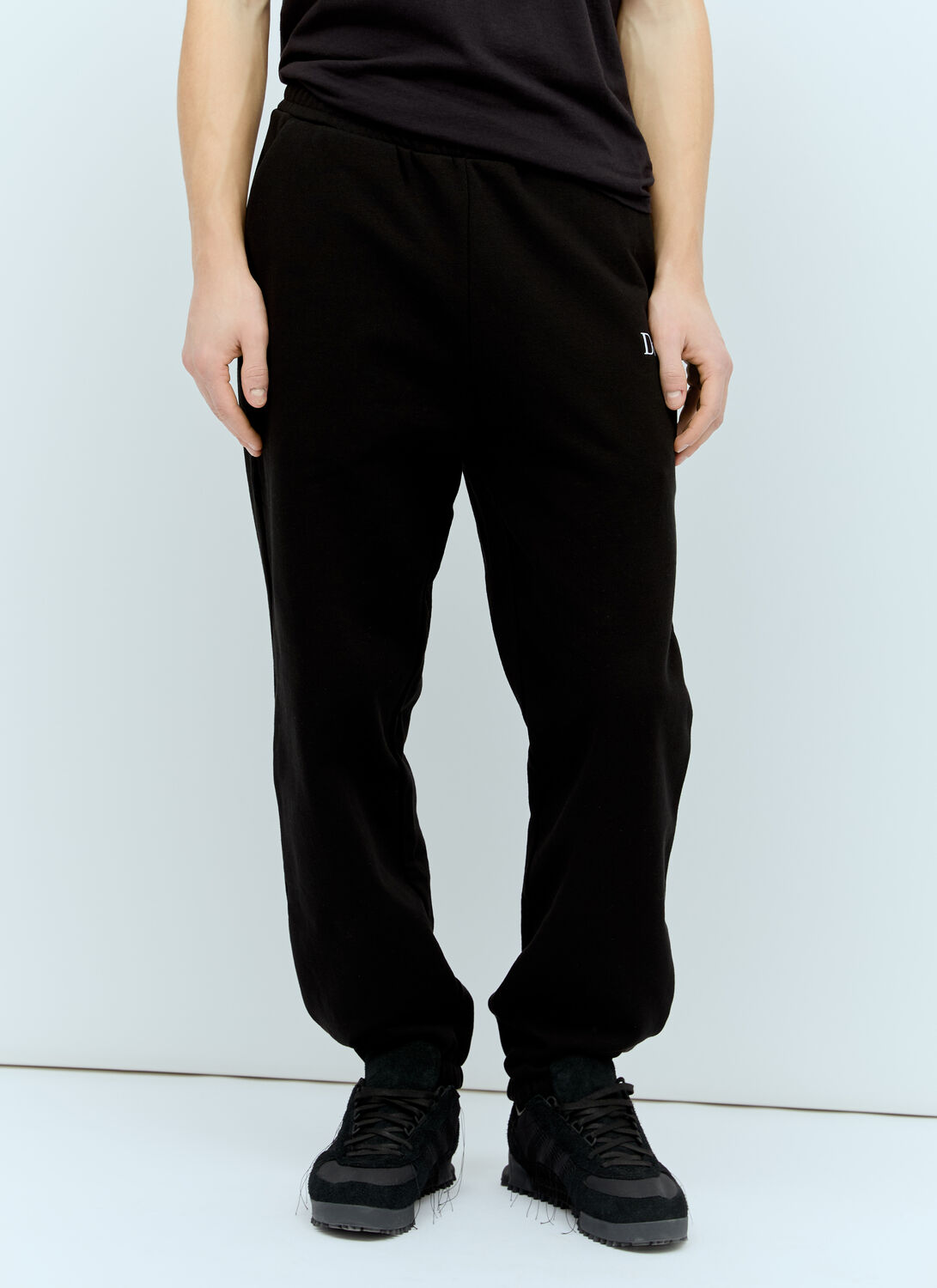 Dime Classic Small Logo Track Pants In Black