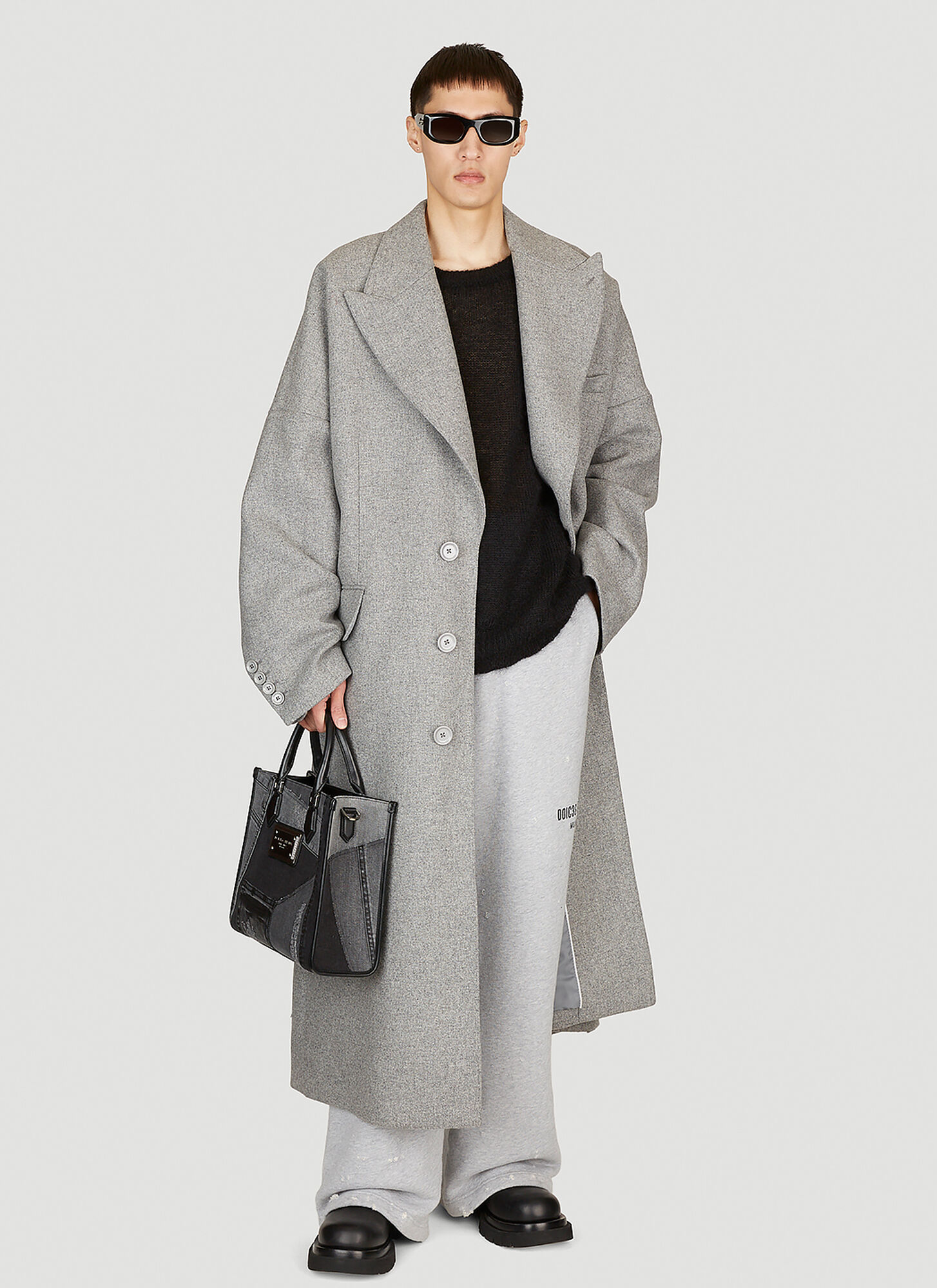  Dolce & Gabbana Dolce & Gabbana Double-breasted Wool Coat - Mann Mäntel Grey It - 48 