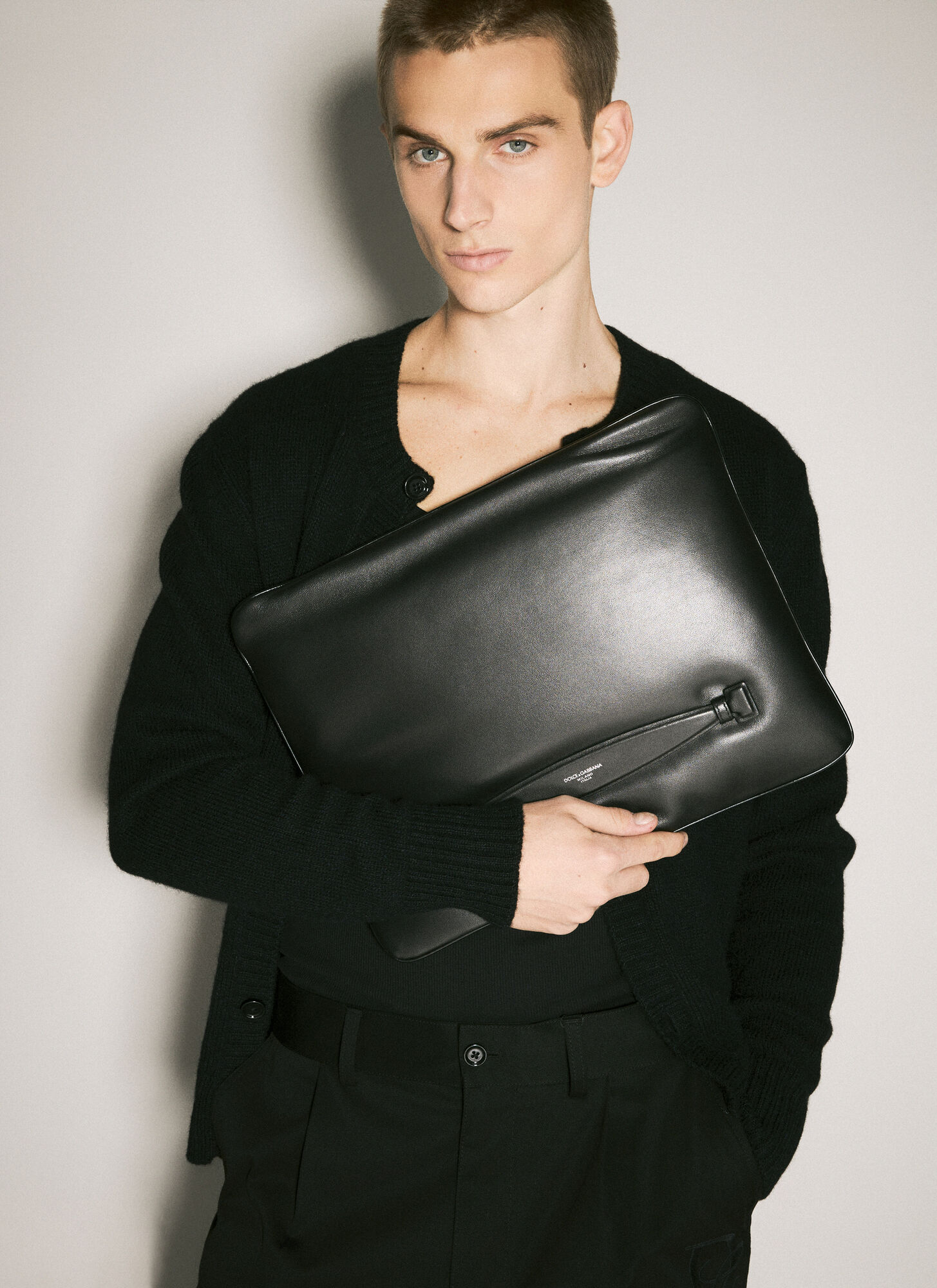 Dolce & Gabbana Nappa Leather Handbag – Man Briefcases Black One Size