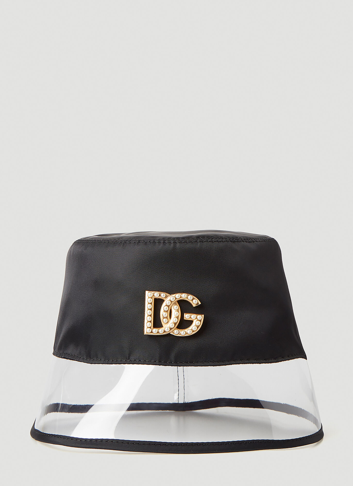 Dolce & Gabbana Women's Black Embellished Logo Bucket Hat - Woman Hats 57