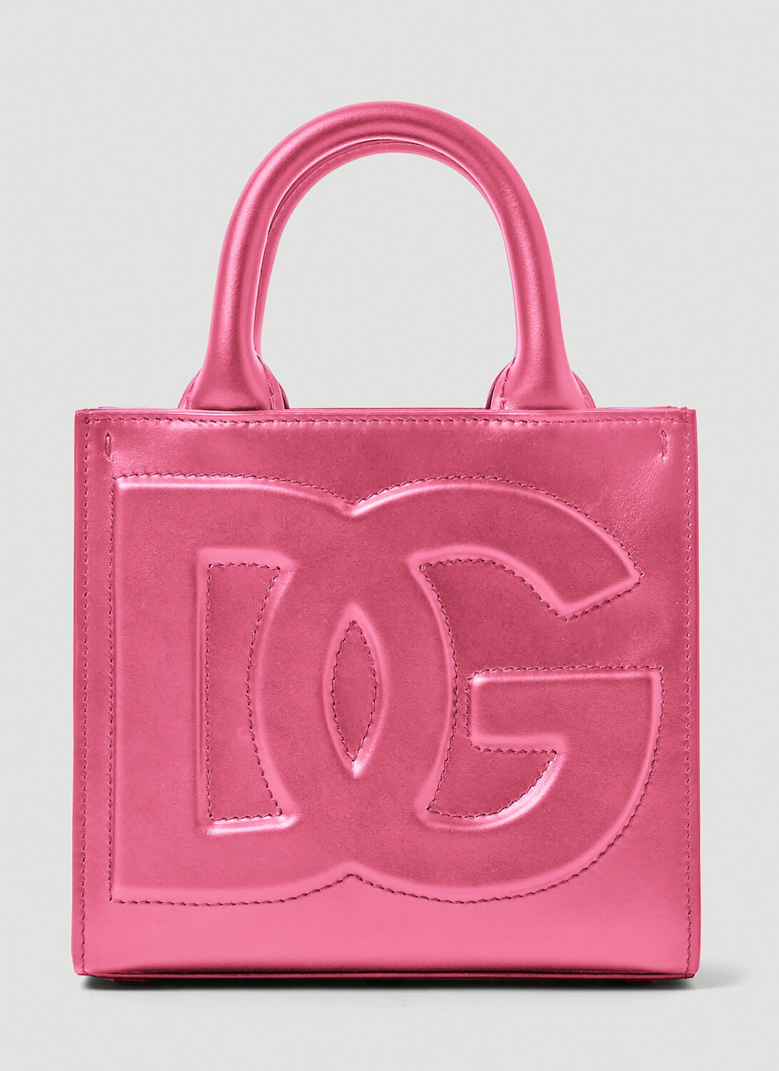 Dolce & Gabbana Daily Mini Shopping Bag - Woman Tote Bags Pink One Size