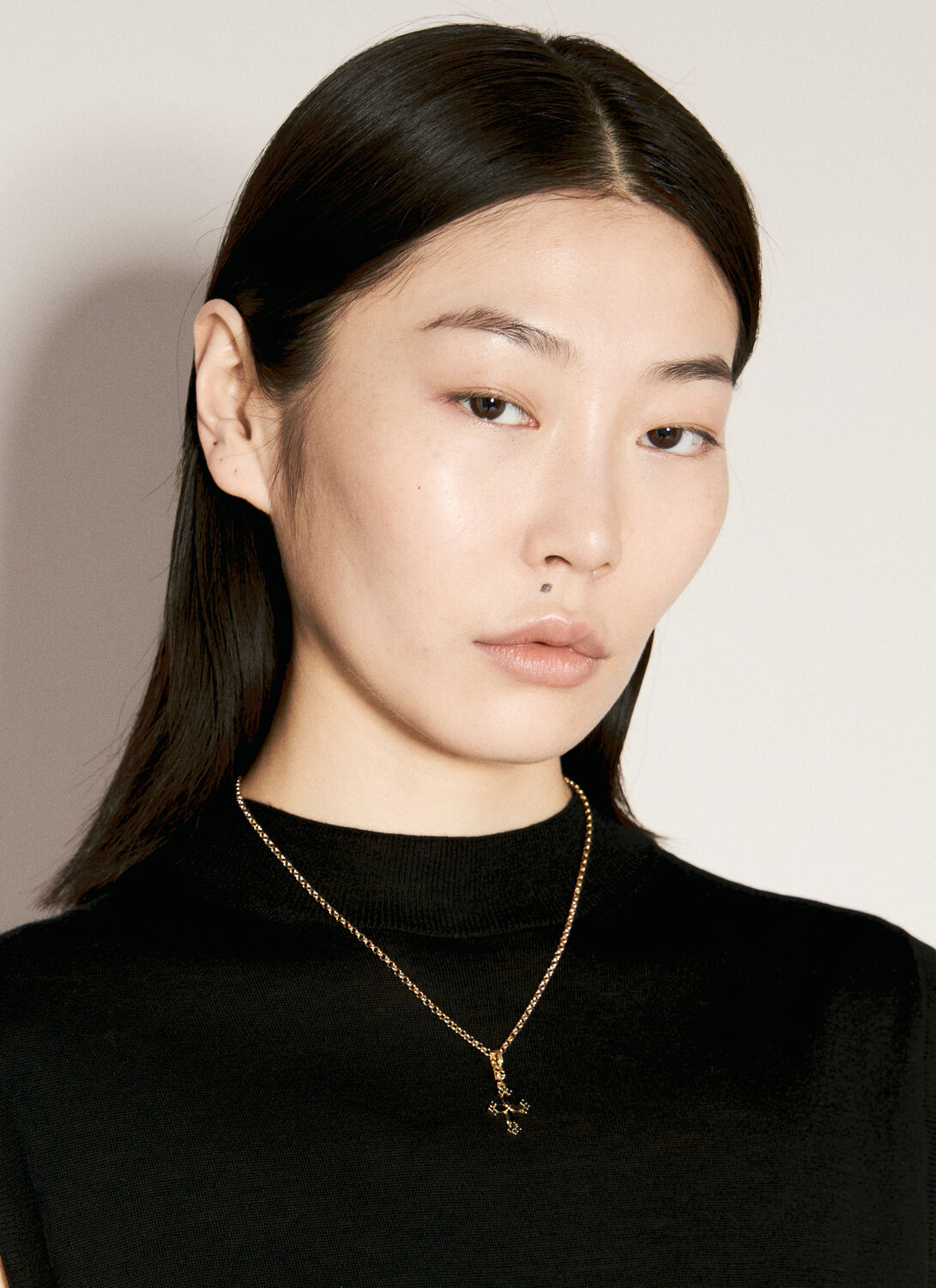 Shop Dolce & Gabbana Cross Chain Necklace In Gold