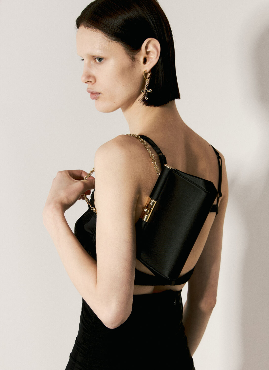 Dolce & Gabbana Small Marlene Shoulder Bag In Black