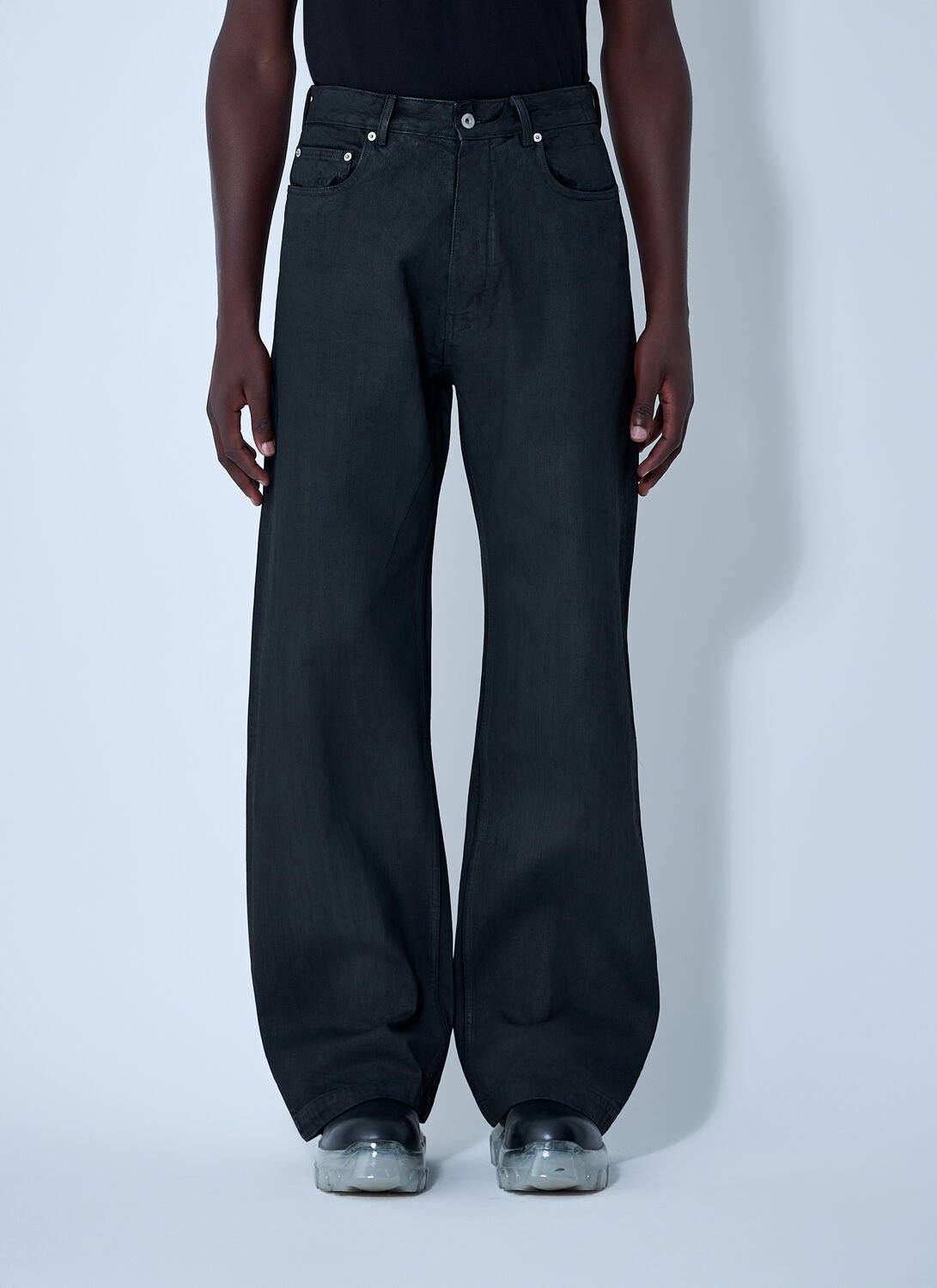 Rick Owens Drkshdw Geth Jeans In Black