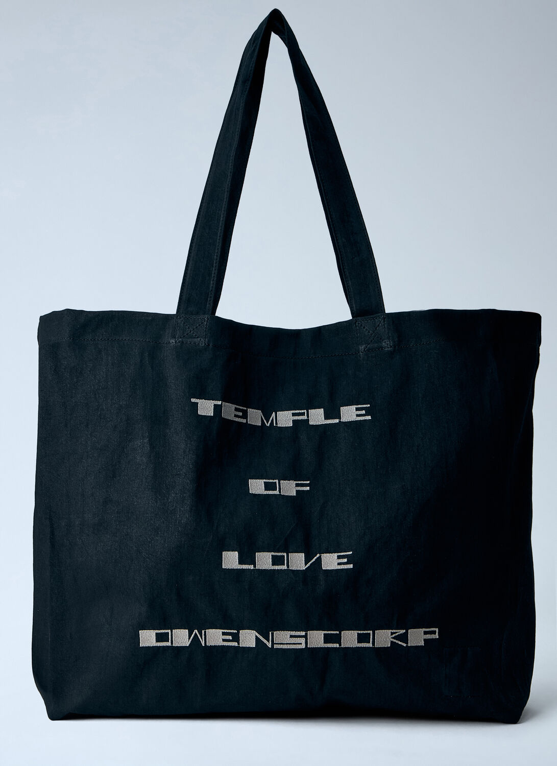 Rick Owens DRKSHDW Canvas Tote Bag - Man Tote Bags Black One Size
