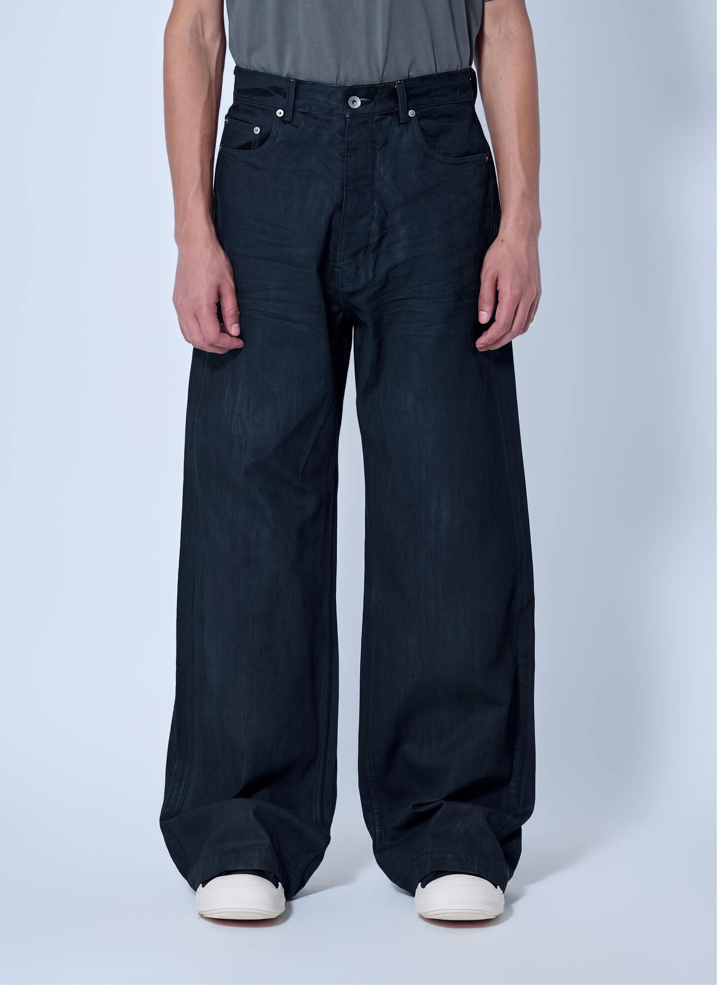 Rick Owens , Wide Jeans, Male, Black, W32, Geth Jeans - Image 2