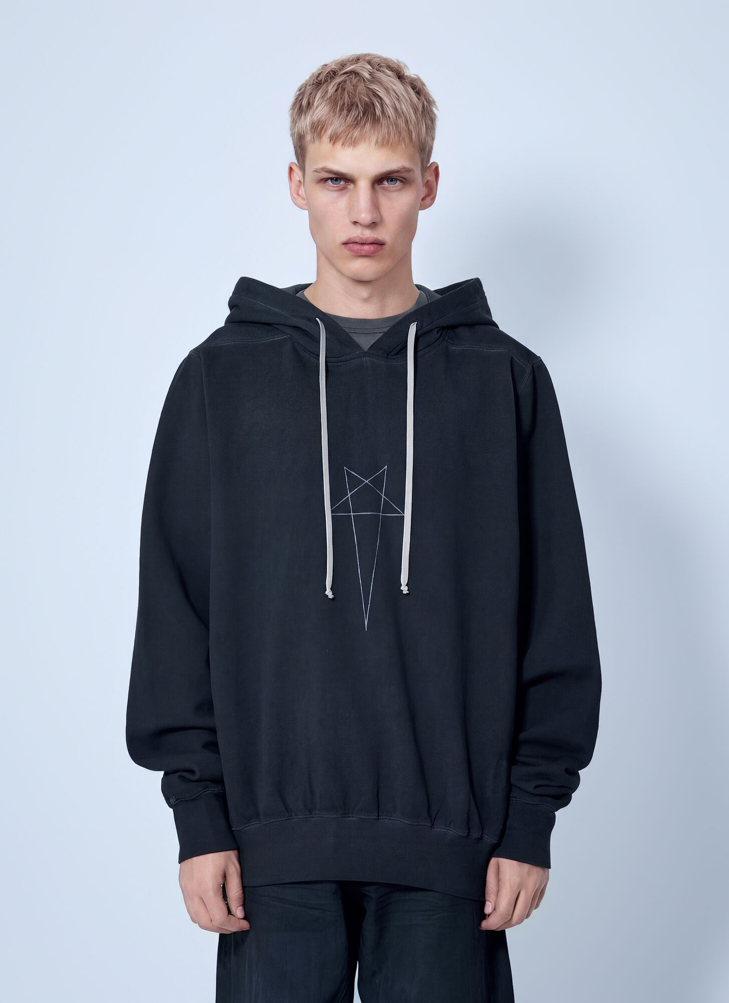 Rick Owens Drkshdw Men's Black Oversized Hoodie - Man Sweatshirts M - Image 1