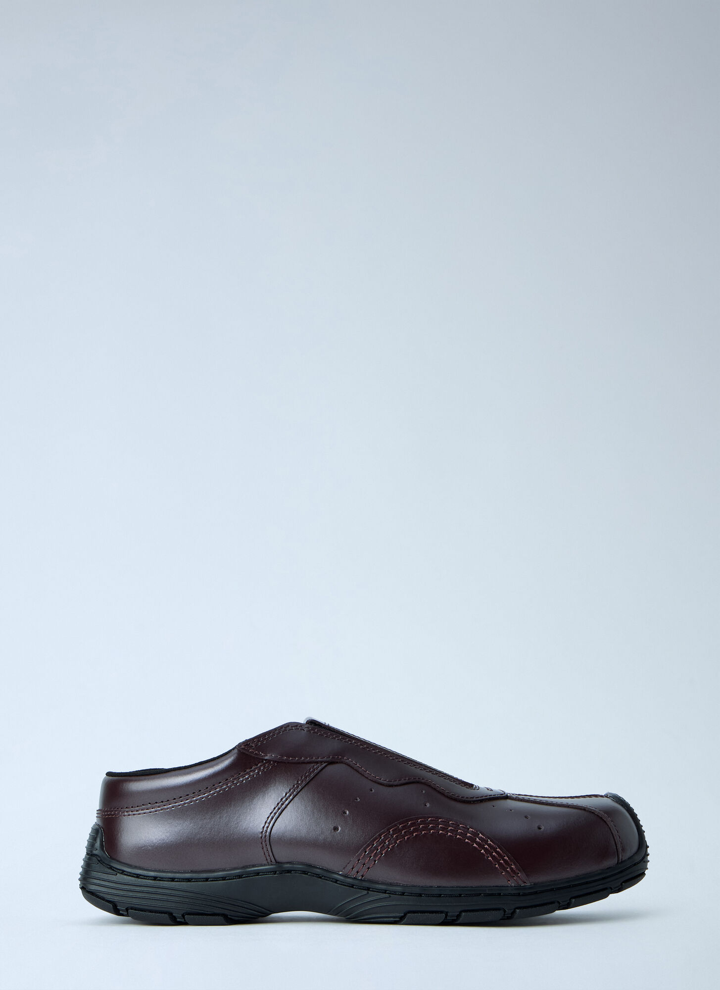 Dr. Martens Unisex Burgundy Aurix Oxblood Satin Finish Leather Slip Ons - Slip Ons Uk - 09