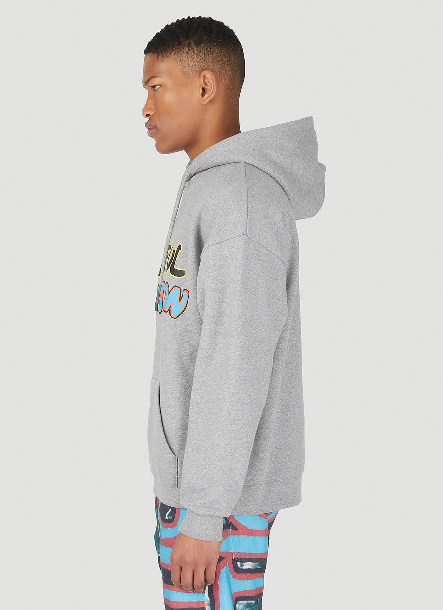  Drx X Stefan Meier X Ln-cc Drx X Stefan Meier X Ln-cc Powerful Connection Hooded Sweatshirt -  Sweatshirts Grey Xxl 