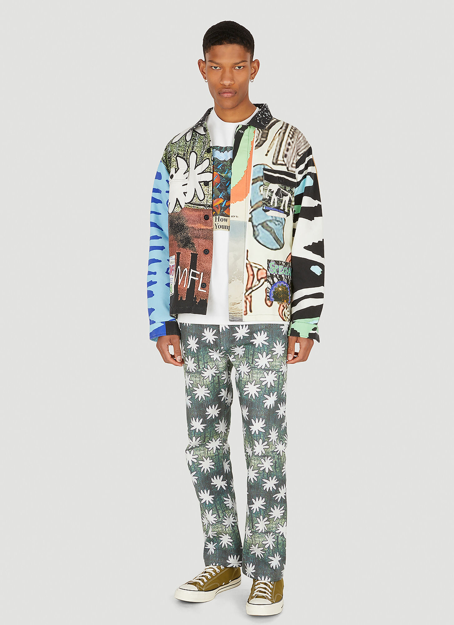  Drx X Stefan Meier X Ln-cc Drx X Stefan Meier X Ln-cc Flower Jeans -  Jeans Green 34 
