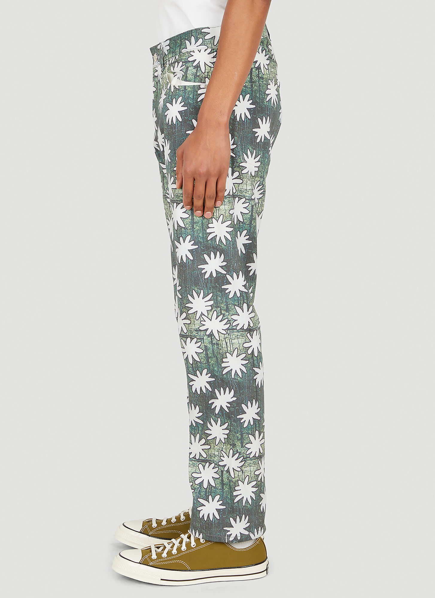  Drx X Stefan Meier X Ln-cc Drx X Stefan Meier X Ln-cc Flower Jeans -  Jeans Green 34 
