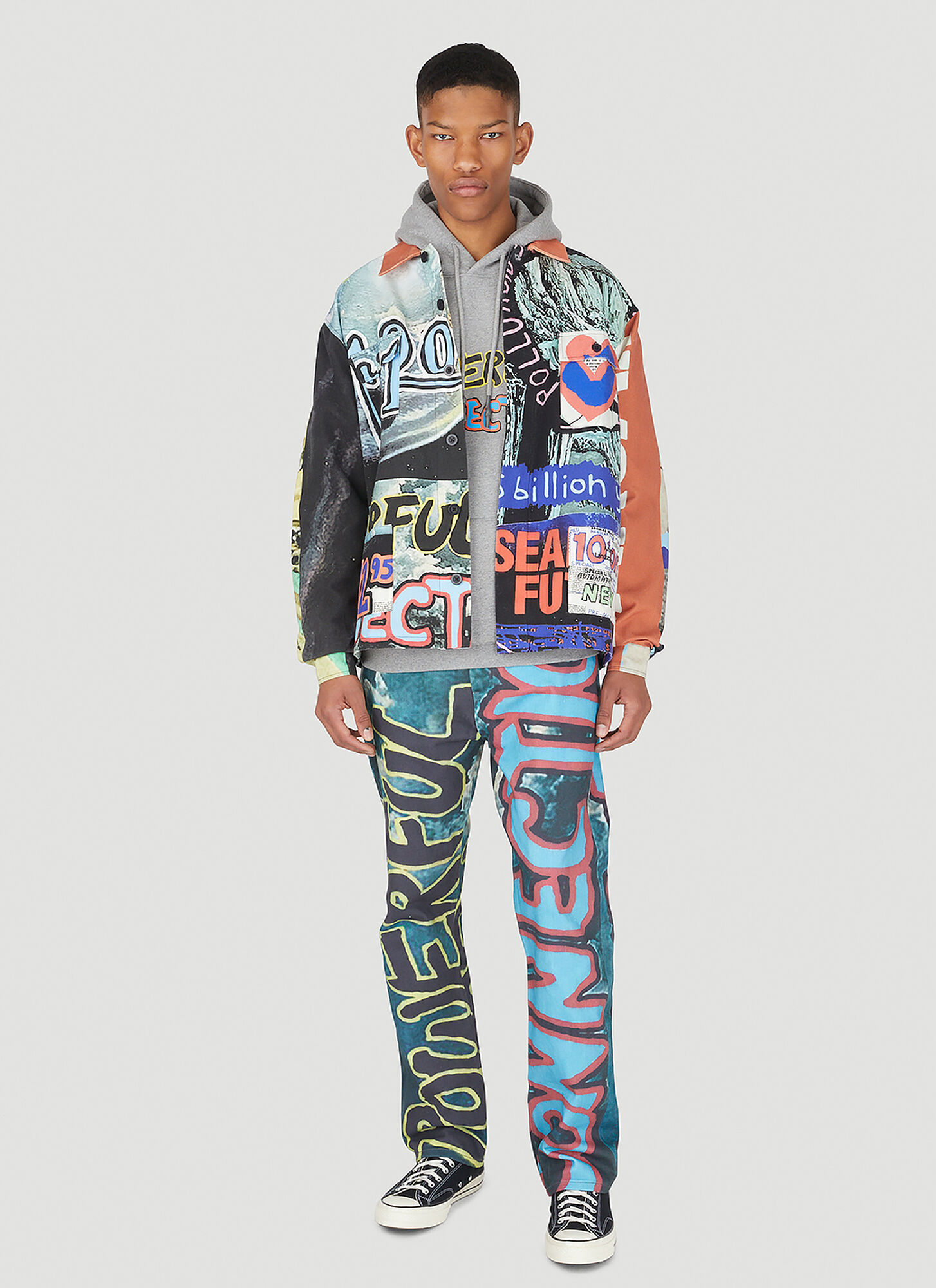  Drx X Stefan Meier X Ln-cc Drx X Stefan Meier X Ln-cc Powerful Connection Cloud Jeans -  Jeans Blue 32 