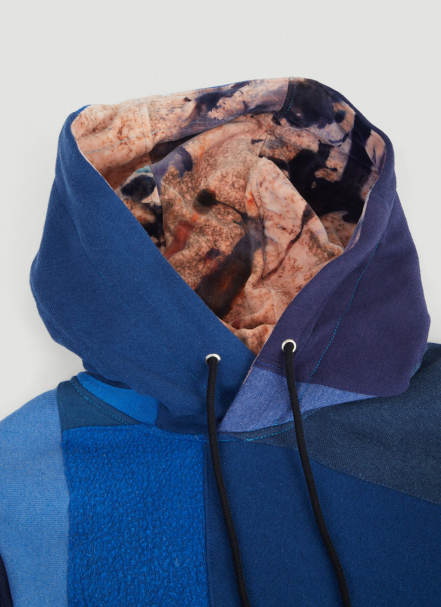  Drx Farmaxy For Ln-cc Drx Farmaxy For Ln-cc Monochromatic Deconstructed Panelling Hooded Sweatshirt -  Sweatshirts Blue M 