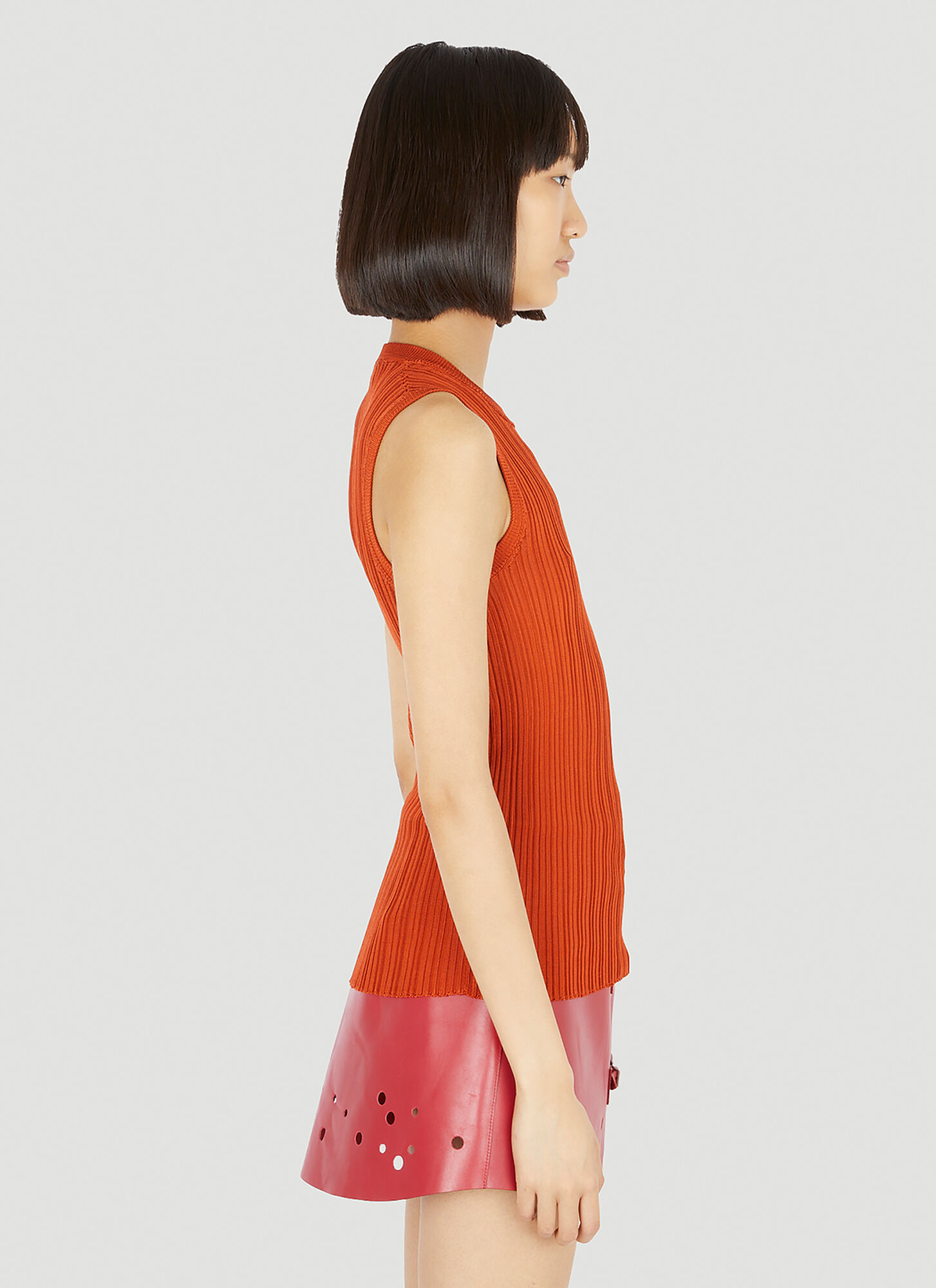  Durazzi Milano Durazzi Milano Silk Tank Top - Frau Tops Red L 