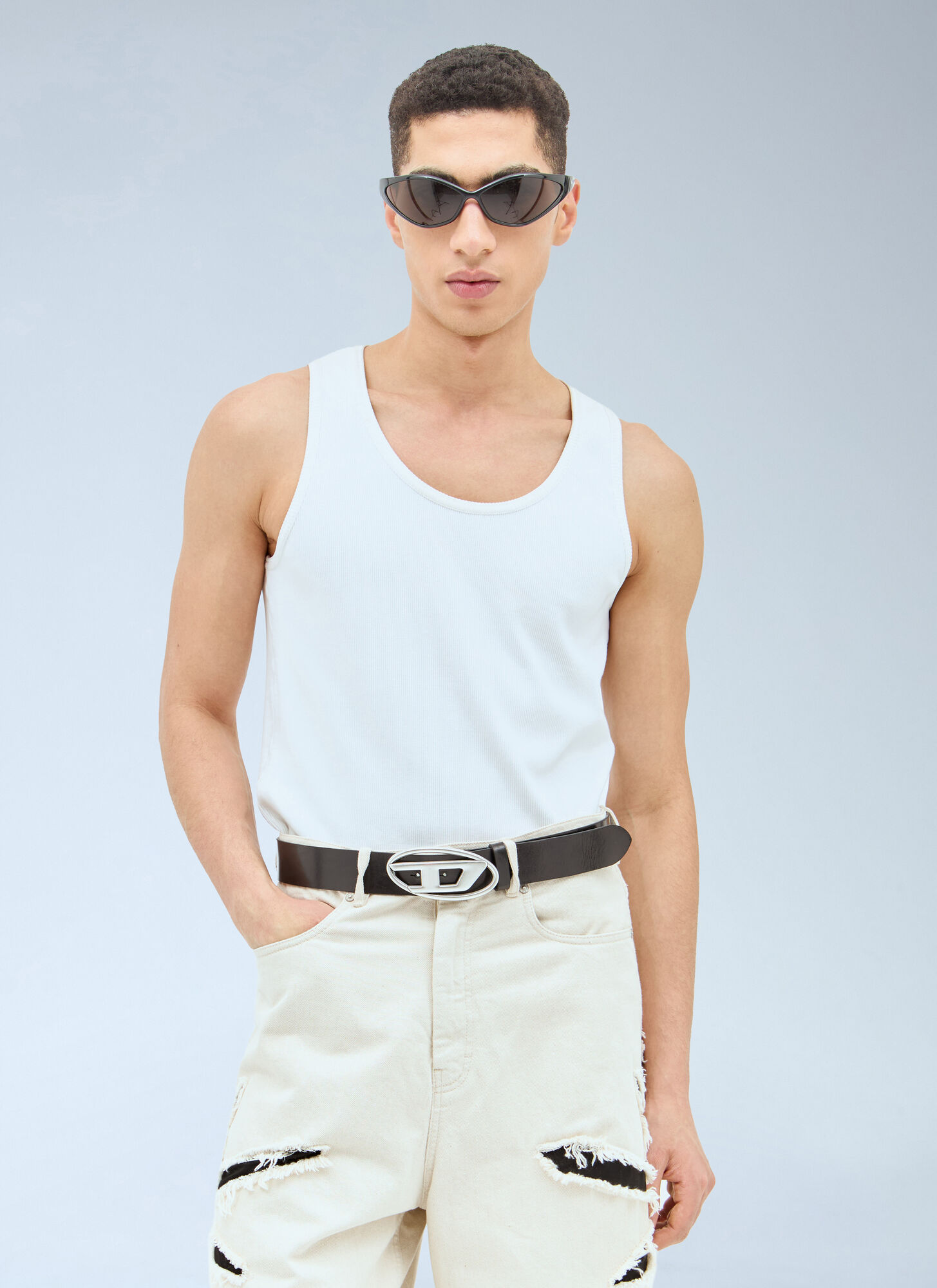  Diesel Diesel B-1dr Belt - Mann Gürtel Brown 100 