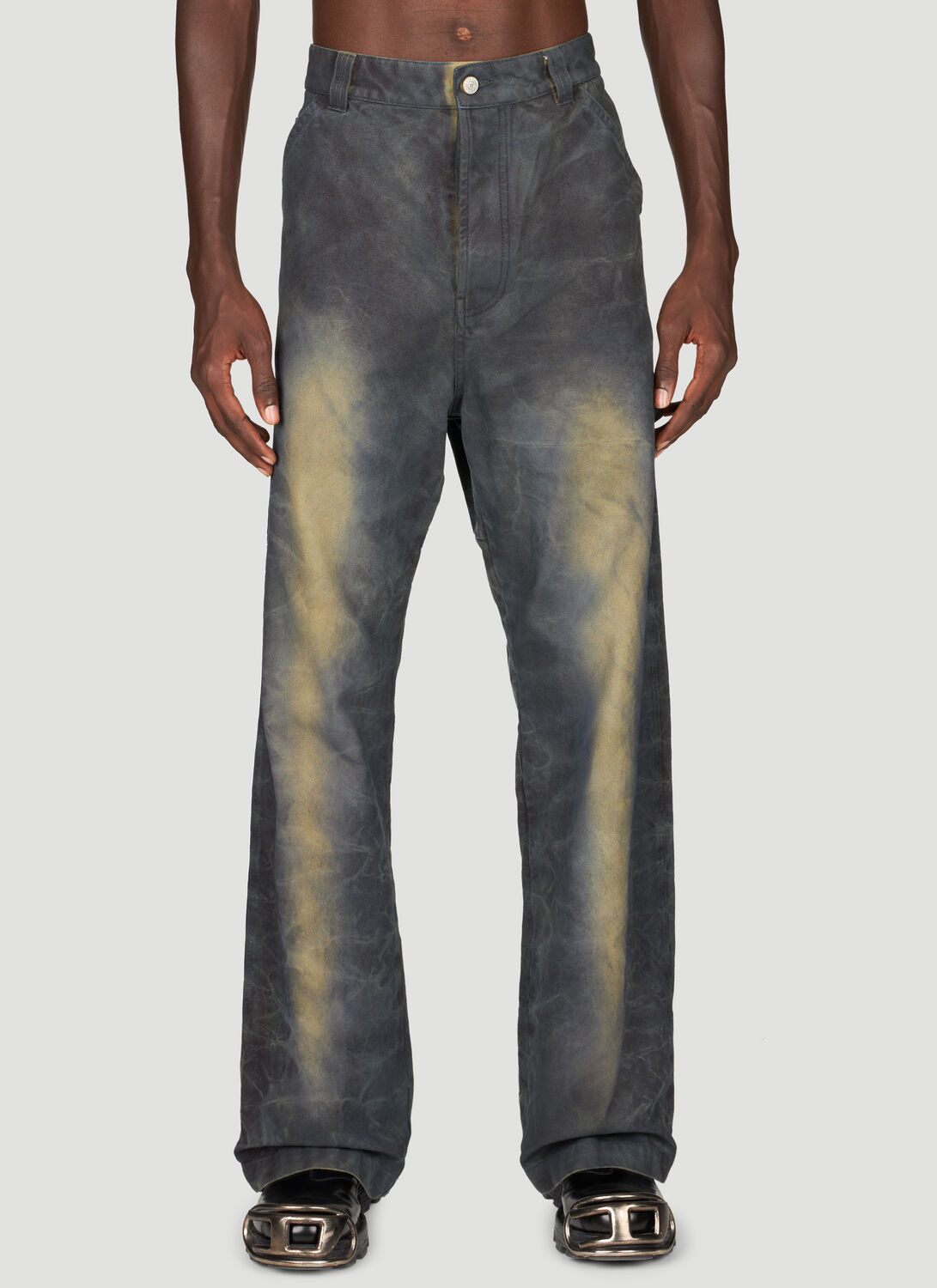 Shop Diesel P-livery Jeans In Blue